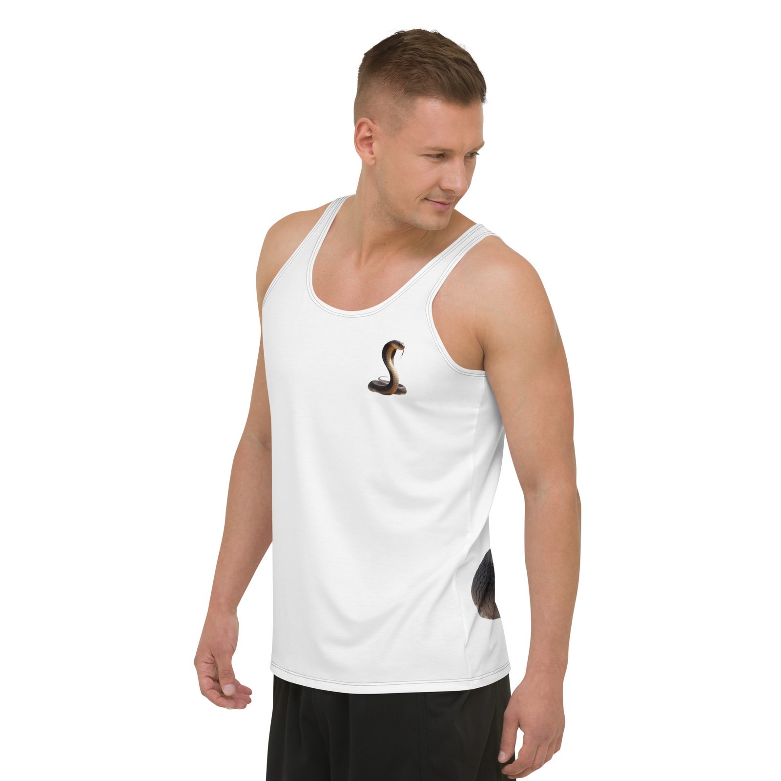 Męski tank top Kobra – koszulka męska bez rękawów z kobrą| Zarn.pl Męski tank top Kobra – koszulka męska bez rękawów z kobrą - obrazek 5