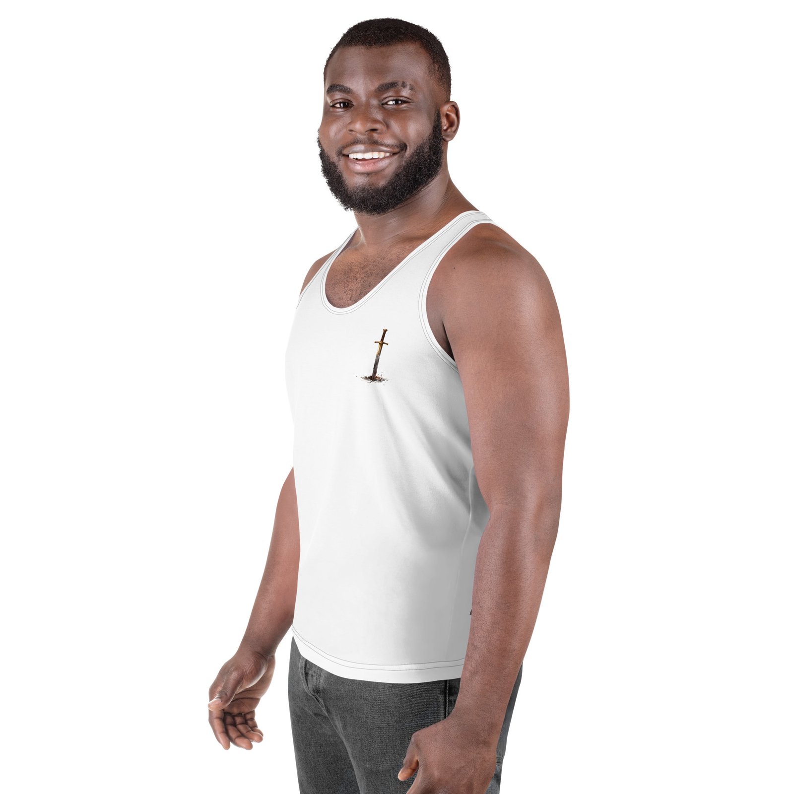 Męski tank top Miecz Legend – koszulka męska bez rękawów z mieczem| Zarn.pl Męski tank top Miecz Legend – koszulka męska bez rękawów z mieczem - obrazek 5