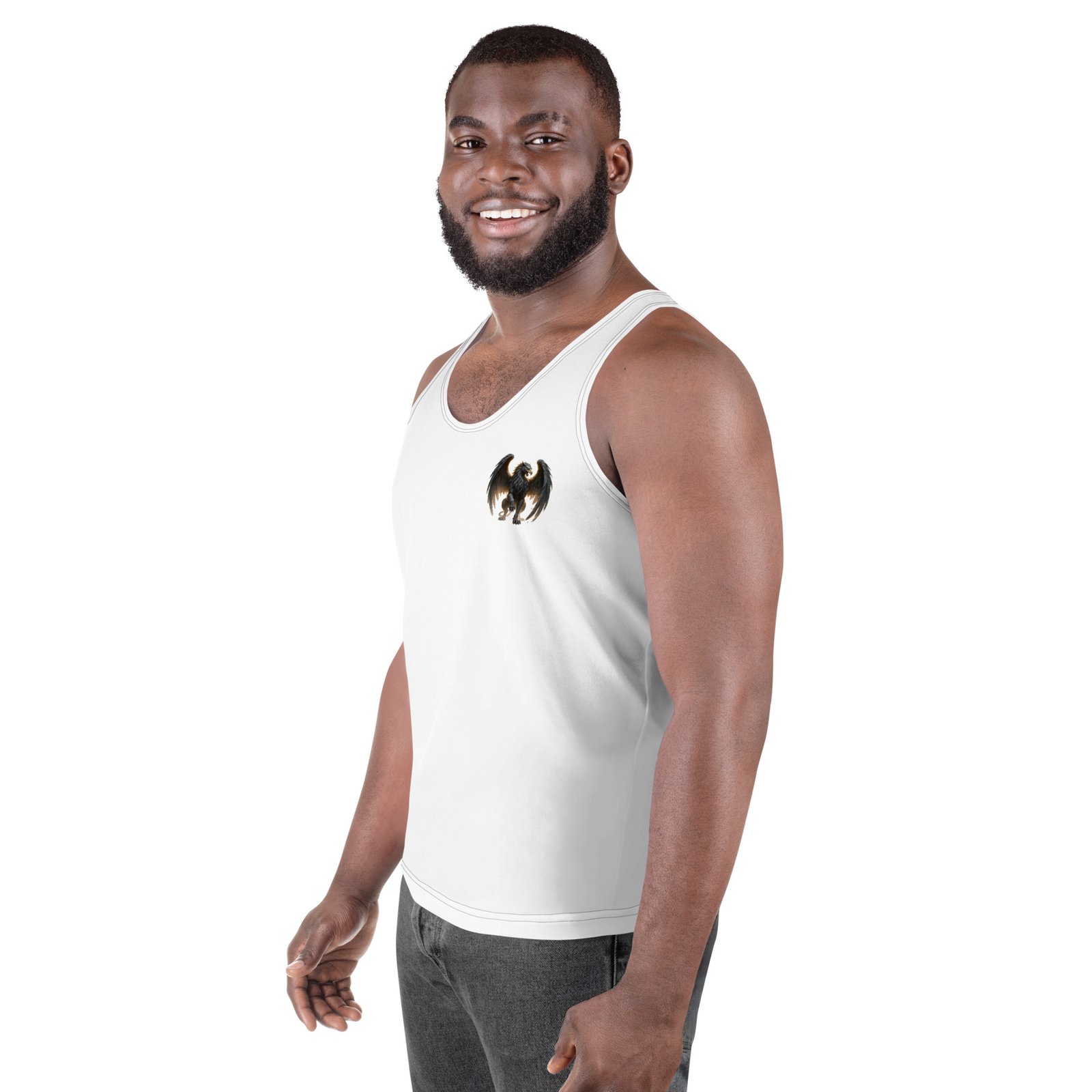 Męski tank top „Mroczny Gryf” – tank top męski z gryfem| Zarn.pl Męski tank top „Mroczny Gryf” – tank top męski z gryfem - obrazek 5
