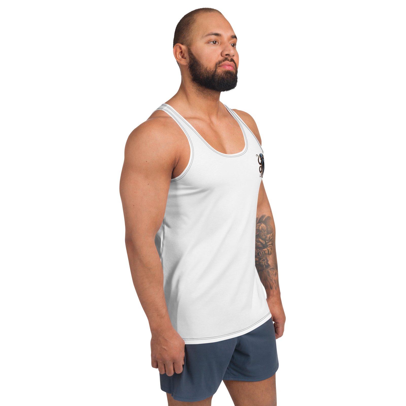 Męski tank top „Morska Bestia” – tank top męski z ośmiornicą| Zarn.pl Męski tank top „Morska Bestia” – tank top męski z ośmiornicą - obrazek 6