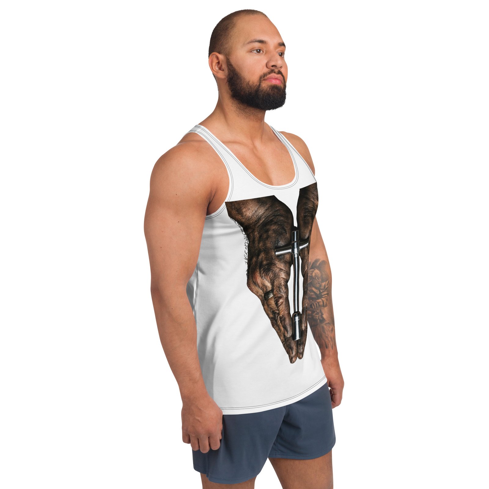 Męski tank top „Klucz Nasadowy” – koszulka męska bez rękawów z grafiką klucza nasadowego| Zarn.pl Męski tank top „Klucz Nasadowy” – koszulka męska bez rękawów z grafiką klucza nasadowego - obrazek 6