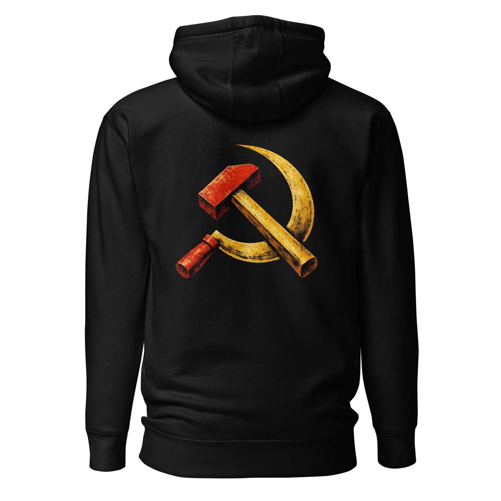 Męska bluza z kapturem kangurka „Symbol PRL” – bluza męska w klimacie PRL z sierpem i młotem| Zarn.pl Męska bluza z kapturem kangurka „Symbol PRL” – bluza męska w klimacie PRL z sierpem i młotem - obrazek 2