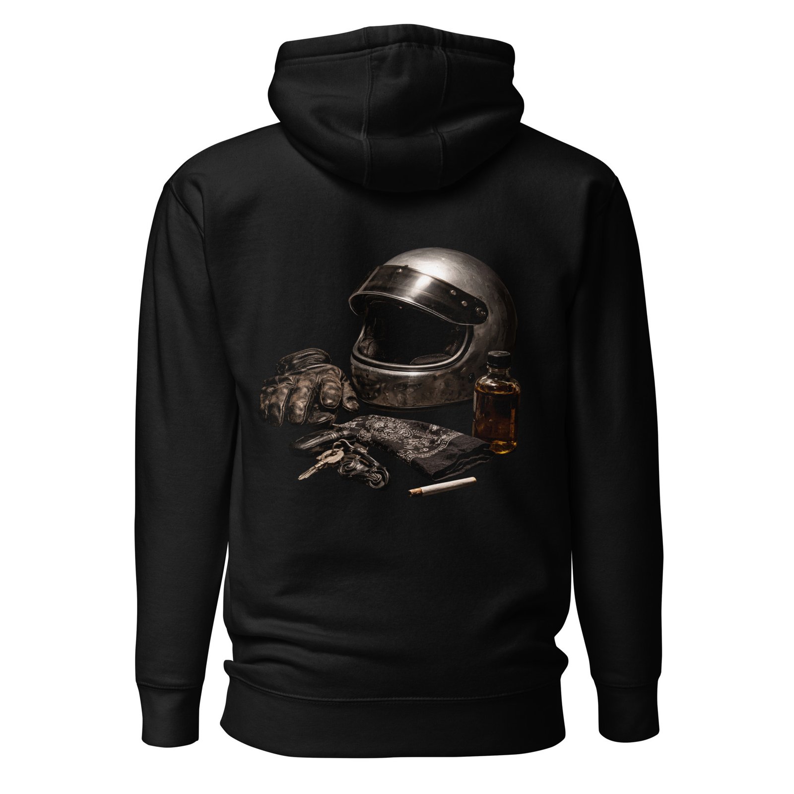 Męska Bluza z Kapturem Motocyklowy Klimat Vintage| Zarn.pl Męska Bluza z Kapturem Motocyklowy Klimat Vintage - obrazek 2