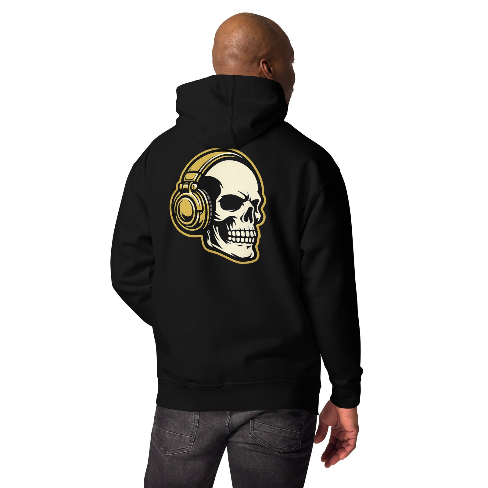 Męska bluza z kapturem kangurka „Czaszka w Słuchawkach DJ” – bluza męska dla miłośników muzyki i streetwearu| Zarn.pl Męska bluza z kapturem kangurka „Czaszka w Słuchawkach DJ” – bluza męska dla miłośników muzyki i streetwearu - obrazek 14