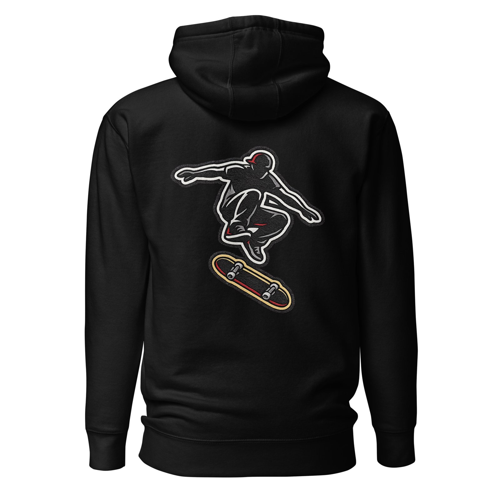 Męska Bluza z Kapturem Kangurka „Skater Air Trick”| Zarn.pl Męska Bluza z Kapturem Kangurka „Skater Air Trick” - obrazek 2