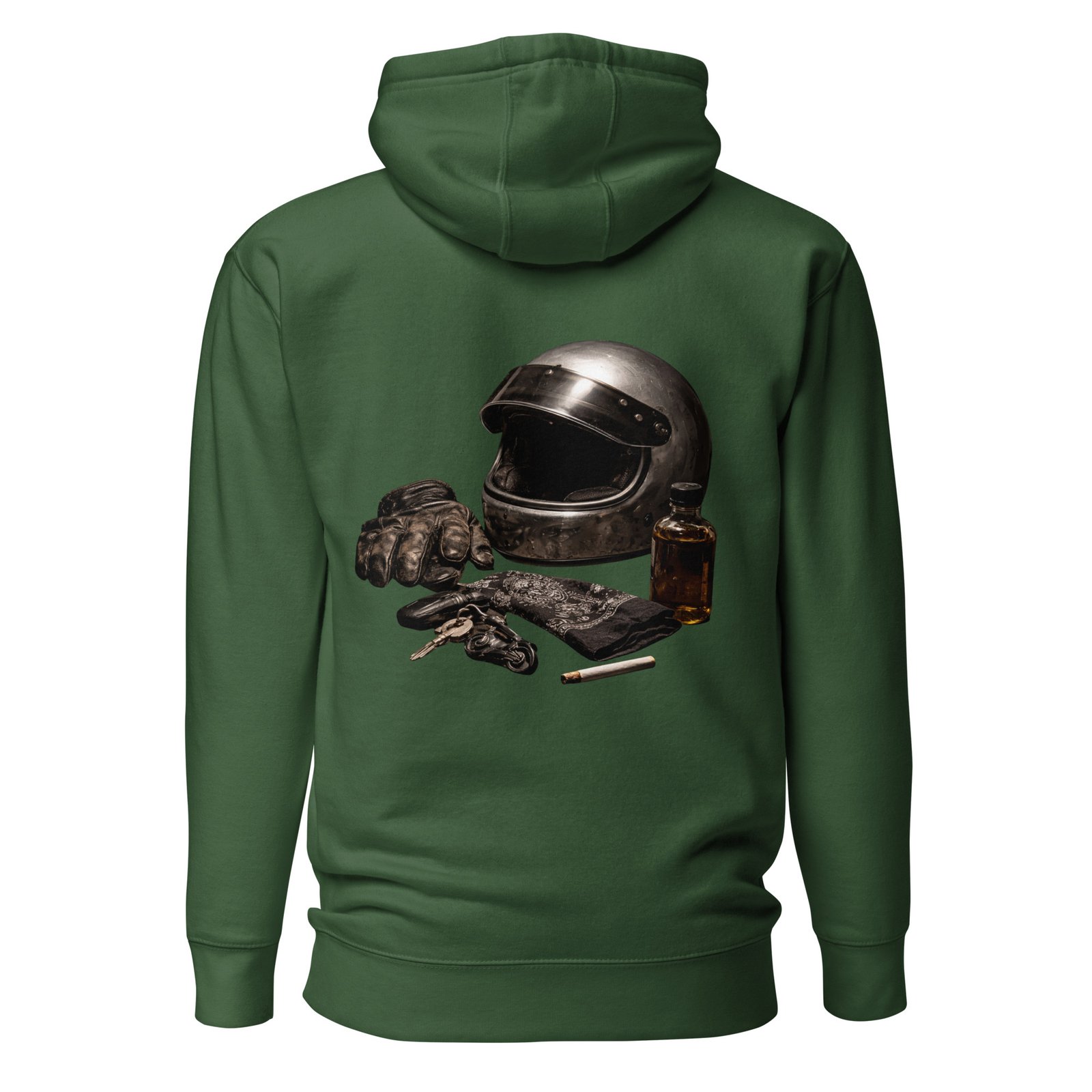 Męska Bluza z Kapturem Motocyklowy Klimat Vintage| Zarn.pl Męska Bluza z Kapturem Motocyklowy Klimat Vintage - obrazek 4