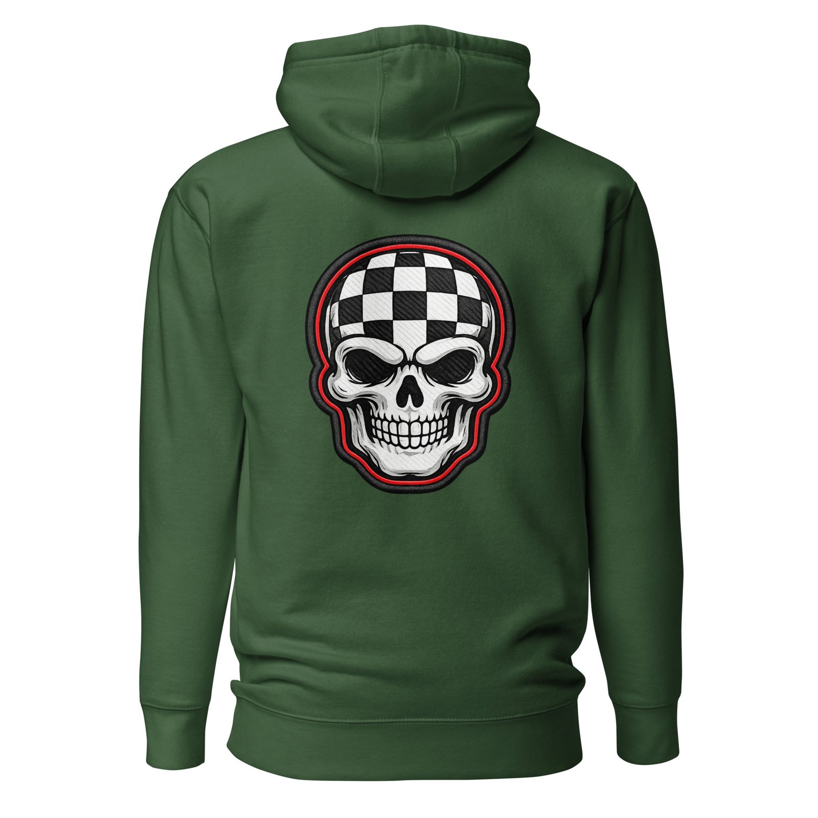 Męska bluza z kapturem Czaszka w Szachownicę – bluza męska z czaszką streetwear| Zarn.pl Męska bluza z kapturem Czaszka w Szachownicę – bluza męska z czaszką streetwear - obrazek 4