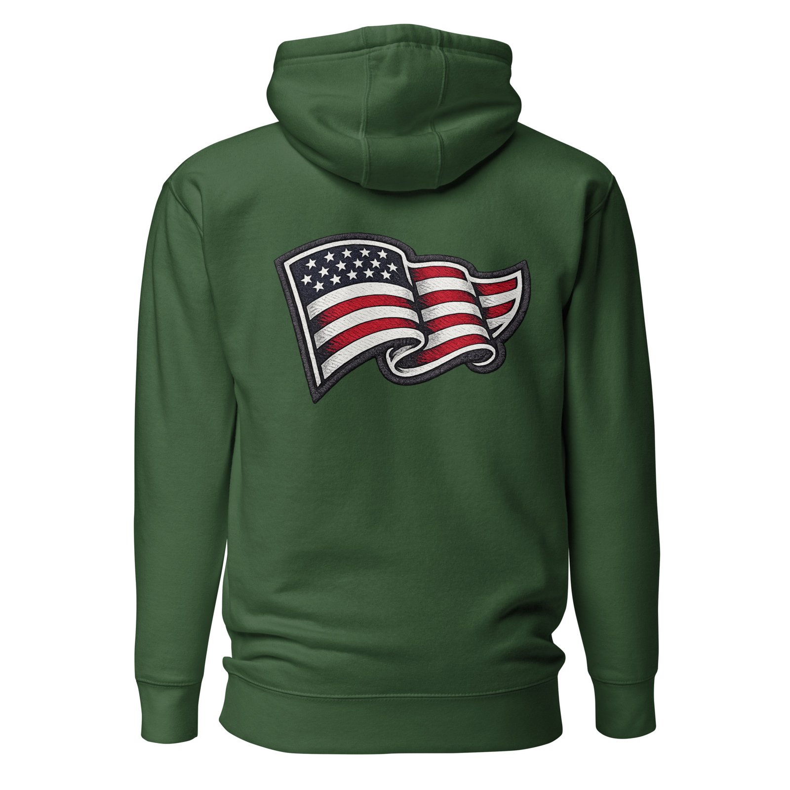 Bluza męska z kapturem „American Flag” – bluza męska z nadrukiem flagi USA| Zarn.pl Bluza męska z kapturem „American Flag” – bluza męska z nadrukiem flagi USA - obrazek 4
