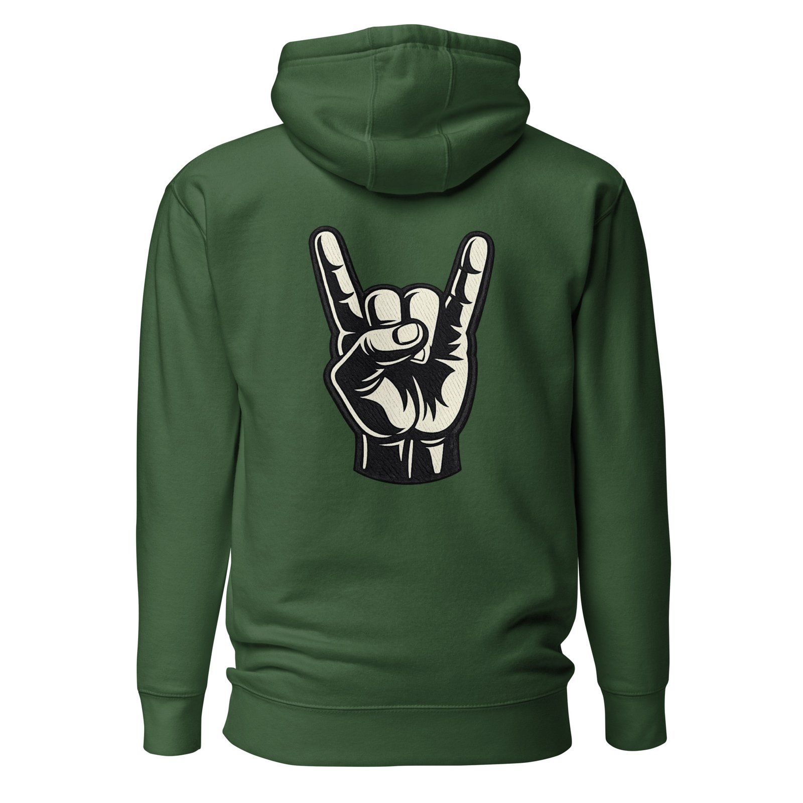 Męska bluza z kapturem kangurka „Rock Hand” – bluza męska z gestem rockowym| Zarn.pl Męska bluza z kapturem kangurka „Rock Hand” – bluza męska z gestem rockowym - obrazek 4