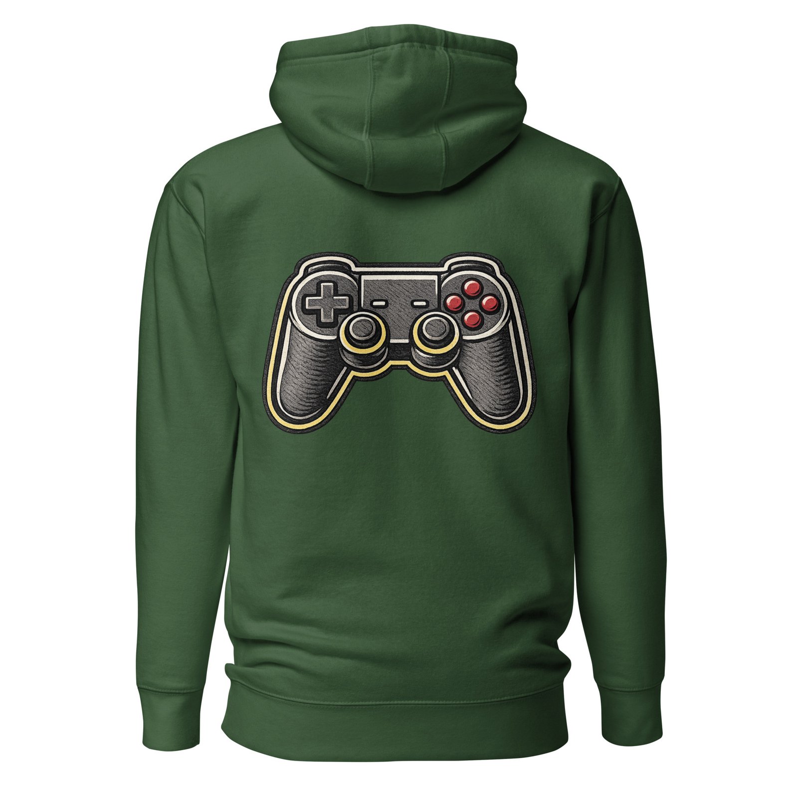 Męska Bluza z Kapturem Kangurka „Pad Gamingowy Retro”| Zarn.pl Męska Bluza z Kapturem Kangurka „Pad Gamingowy Retro” - obrazek 4
