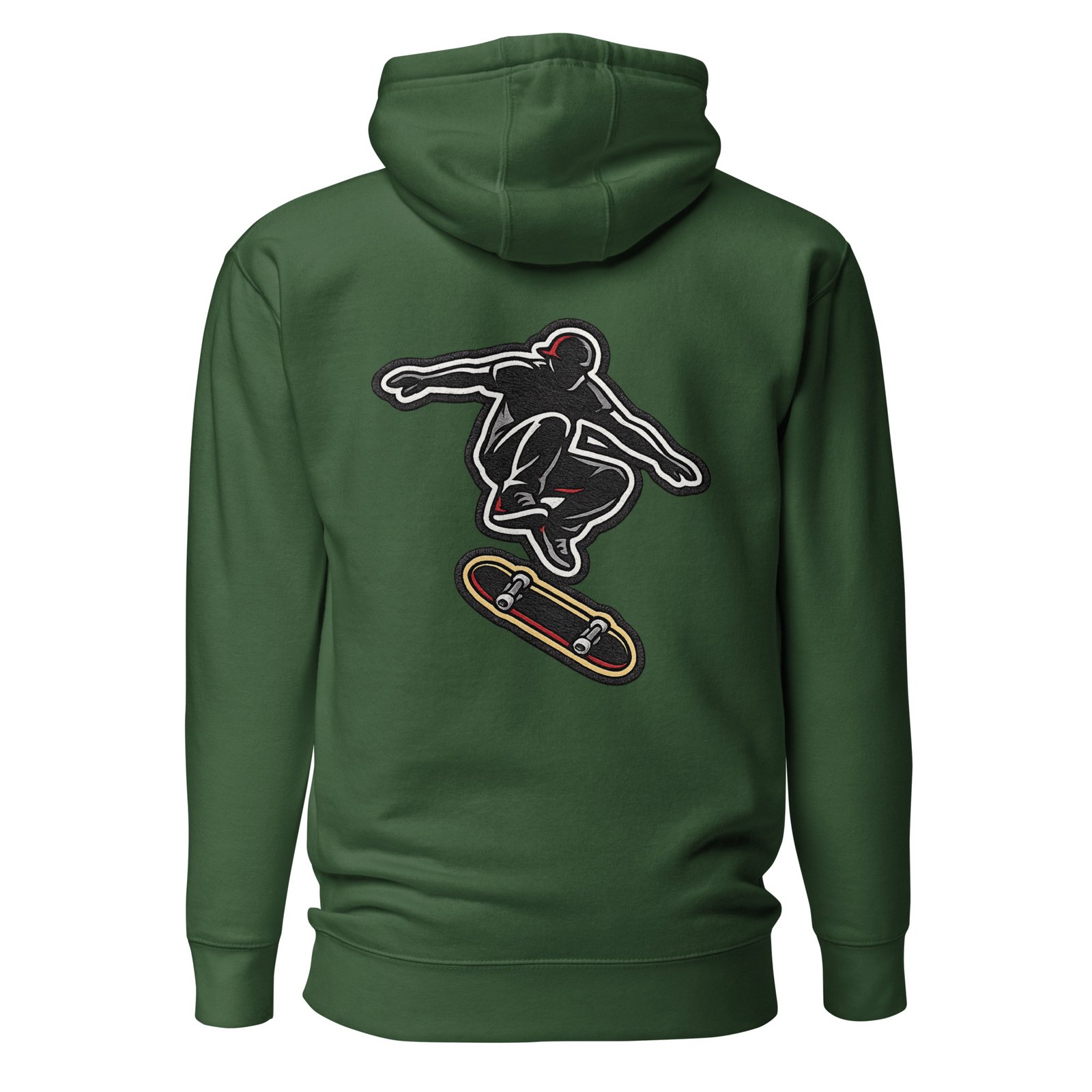 Męska Bluza z Kapturem Kangurka „Skater Air Trick”| Zarn.pl Męska Bluza z Kapturem Kangurka „Skater Air Trick” - obrazek 4