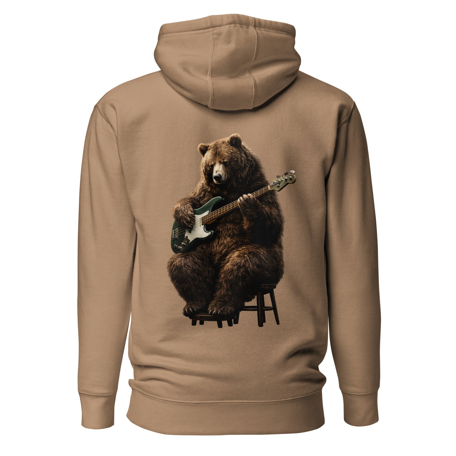Męska bluza z kapturem „Niedźwiedź Basista” – bluza męska z niedźwiedziem grającym na gitarze basowej| Zarn.pl Męska bluza z kapturem „Niedźwiedź Basista” – bluza męska z niedźwiedziem grającym na gitarze basowej - obrazek 6