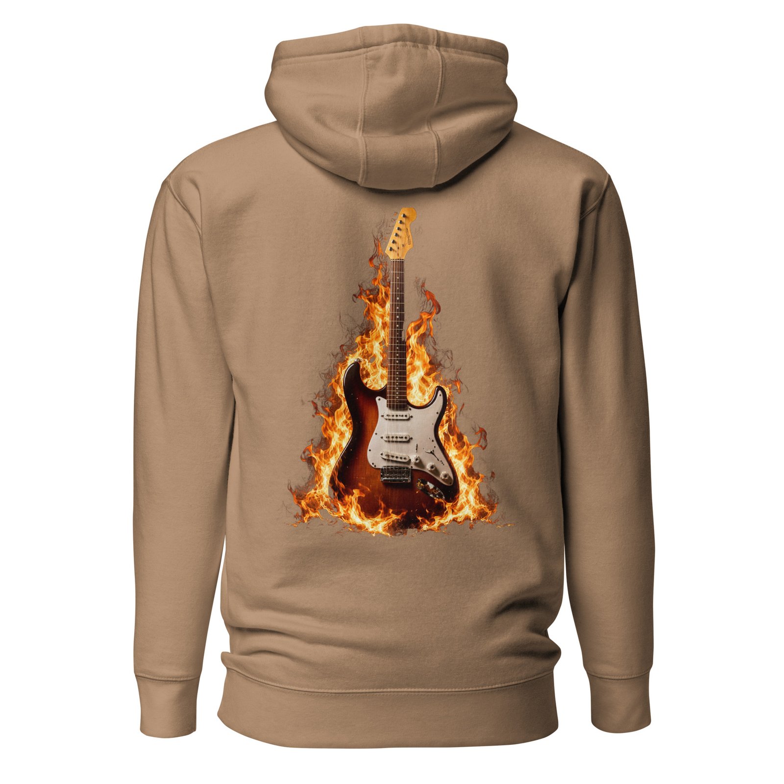 Męska bluza z kapturem „Płonąca Gitara” – bluza męska z płonącą gitarą elektryczną| Zarn.pl Męska bluza z kapturem „Płonąca Gitara” – bluza męska z płonącą gitarą elektryczną - obrazek 6