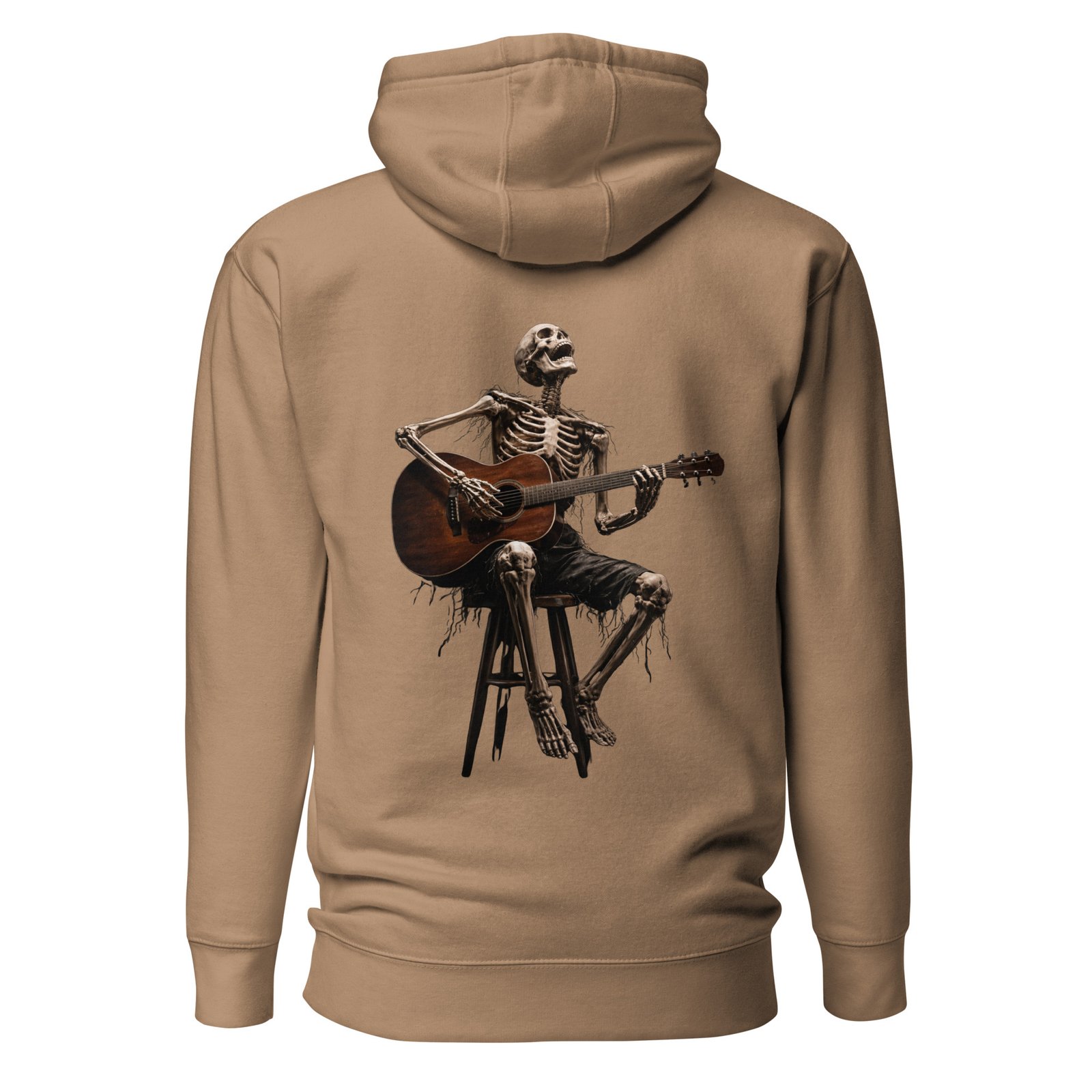 Męska Bluza z Kapturem Szkielet z Gitarą Akustyczną| Zarn.pl Męska Bluza z Kapturem Szkielet z Gitarą Akustyczną - obrazek 6