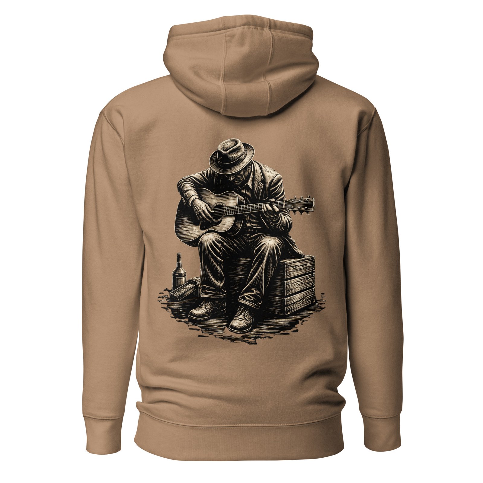 Męska Bluza z Kapturem Bluesman z Gitarą Akustyczną| Zarn.pl Męska Bluza z Kapturem Bluesman z Gitarą Akustyczną - obrazek 6