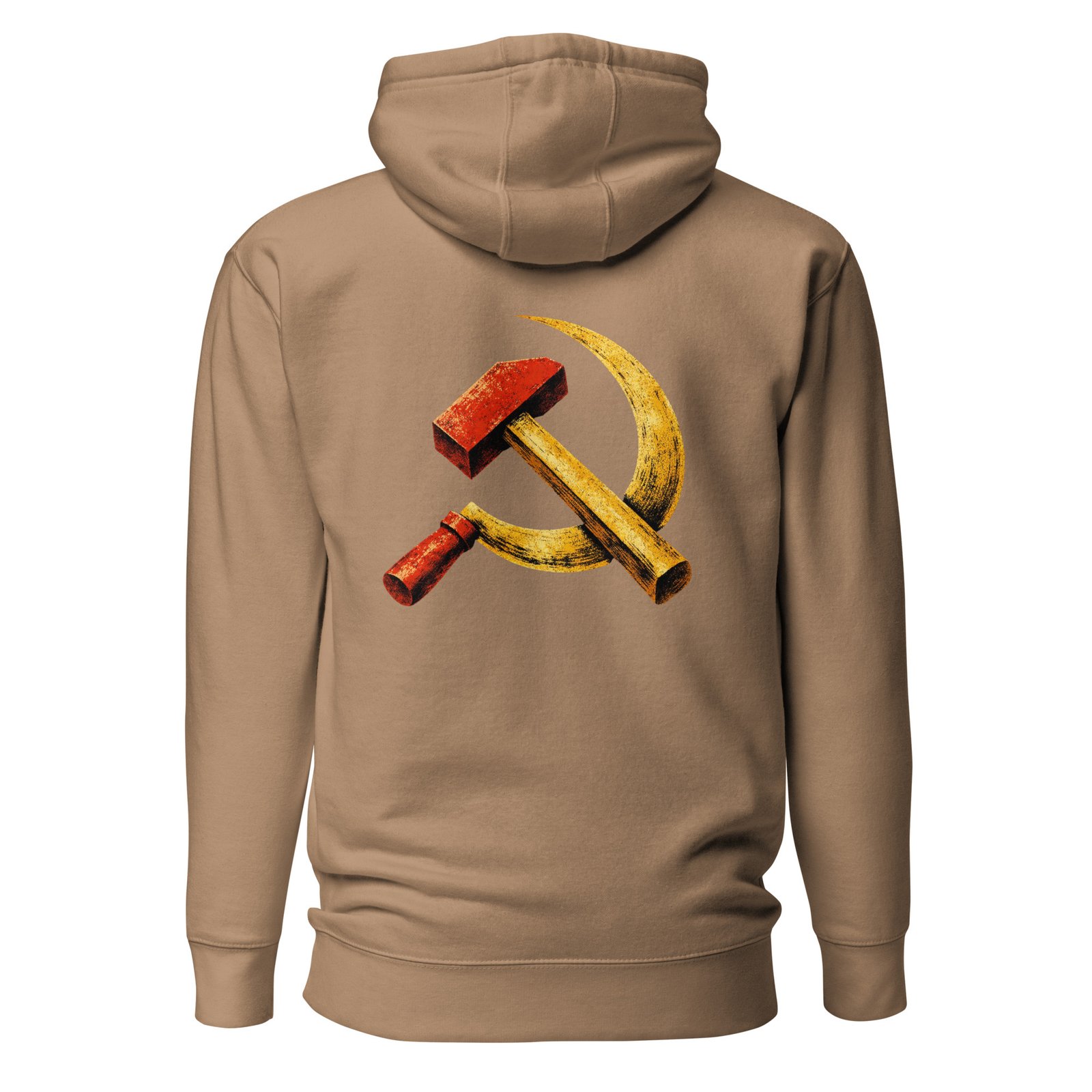 Męska bluza z kapturem kangurka „Symbol PRL” – bluza męska w klimacie PRL z sierpem i młotem| Zarn.pl Męska bluza z kapturem kangurka „Symbol PRL” – bluza męska w klimacie PRL z sierpem i młotem - obrazek 6