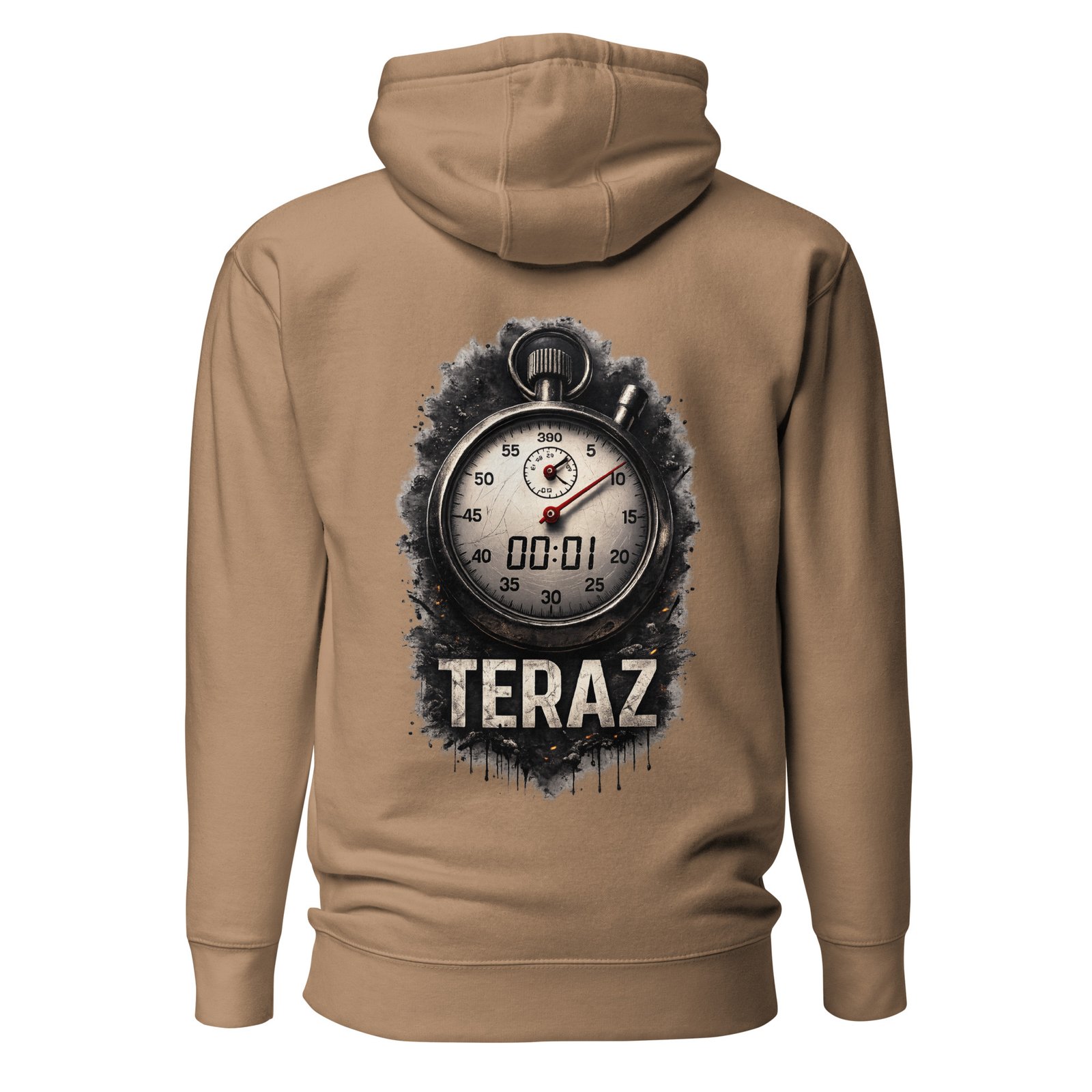 Męska bluza z kapturem „Teraz” – bluza kangurka motywacyjna o wartości czasu| Zarn.pl Męska bluza z kapturem „Teraz” – bluza kangurka motywacyjna o wartości czasu - obrazek 6