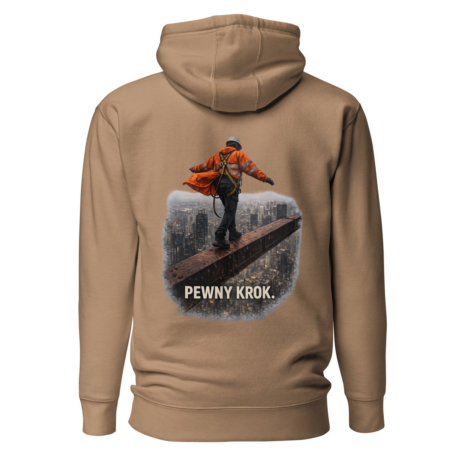 Męska bluza z kapturem „Pewny Krok” – bluza kangurka motywacyjna z nadrukiem odwagi i pewności siebie| Zarn.pl Męska bluza z kapturem „Pewny Krok” – bluza kangurka motywacyjna z nadrukiem odwagi i pewności siebie - obrazek 6