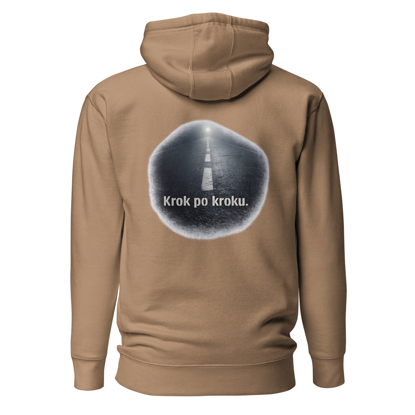 Męska bluza z kapturem „Krok po Kroku” – bluza męska motywacyjna z drogą we mgle| Zarn.pl Męska bluza z kapturem „Krok po Kroku” – bluza męska motywacyjna z drogą we mgle - obrazek 6