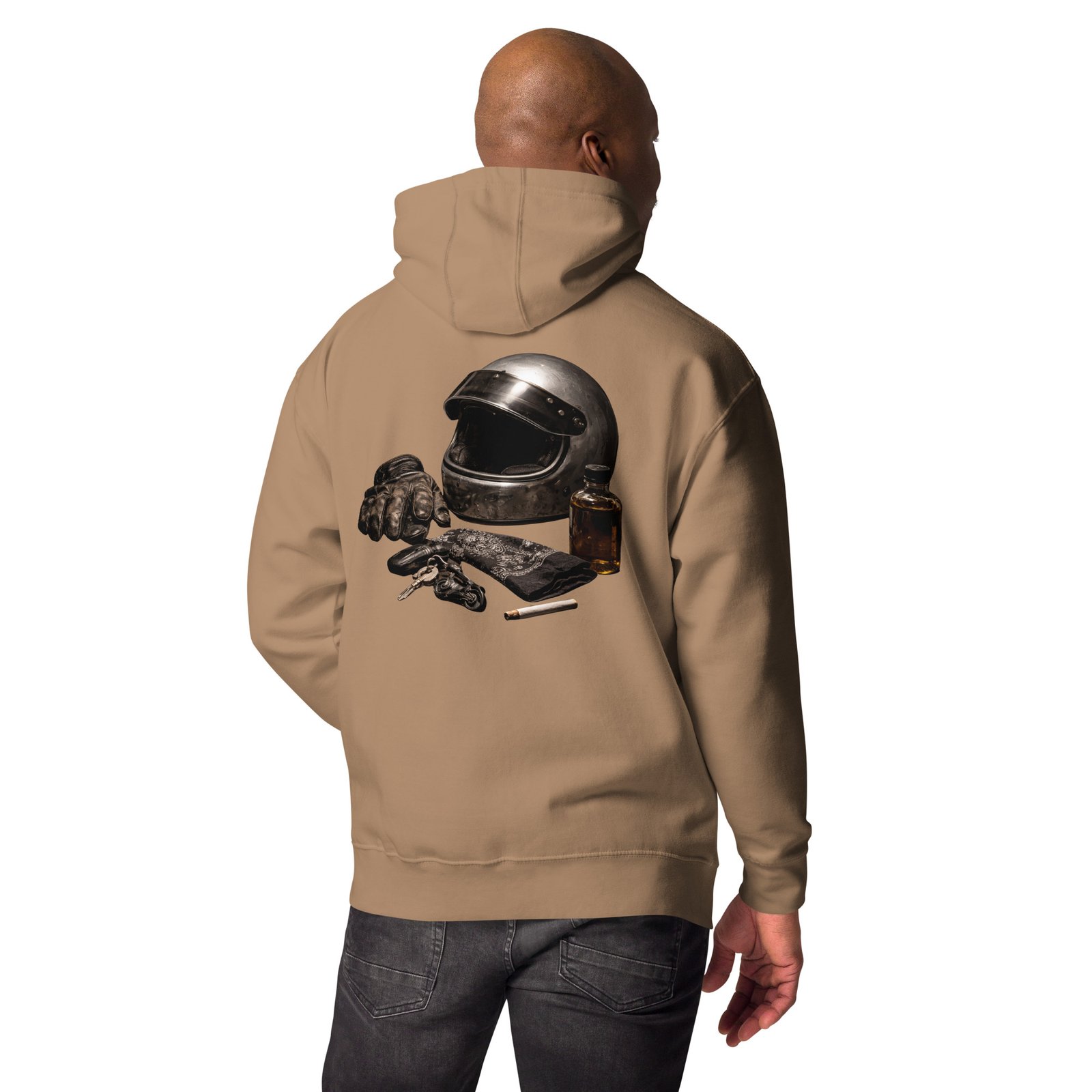 Męska Bluza z Kapturem Motocyklowy Klimat Vintage| Zarn.pl Męska Bluza z Kapturem Motocyklowy Klimat Vintage - obrazek 18