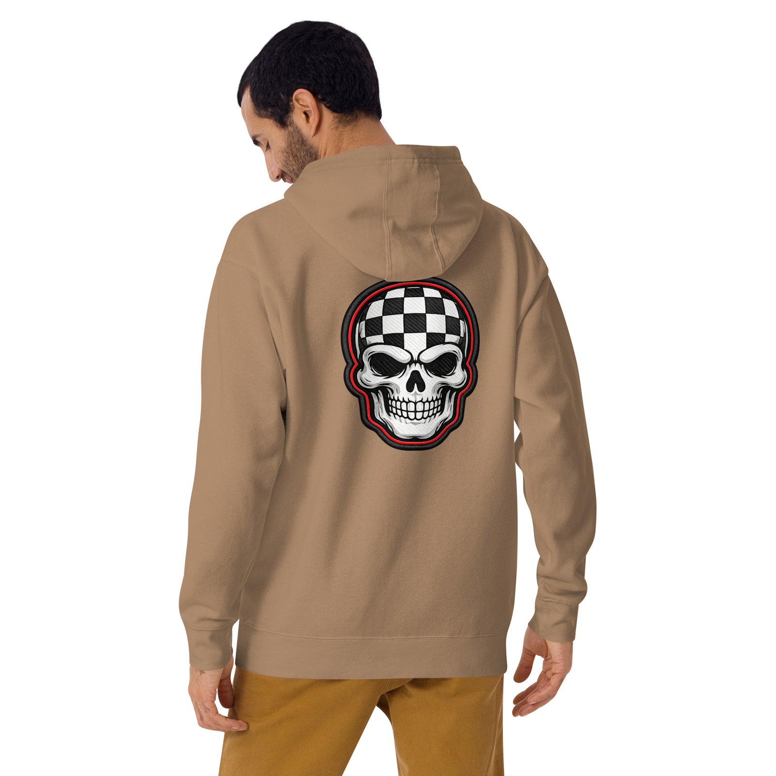 Męska bluza z kapturem Czaszka w Szachownicę – bluza męska z czaszką streetwear| Zarn.pl Męska bluza z kapturem Czaszka w Szachownicę – bluza męska z czaszką streetwear - obrazek 28