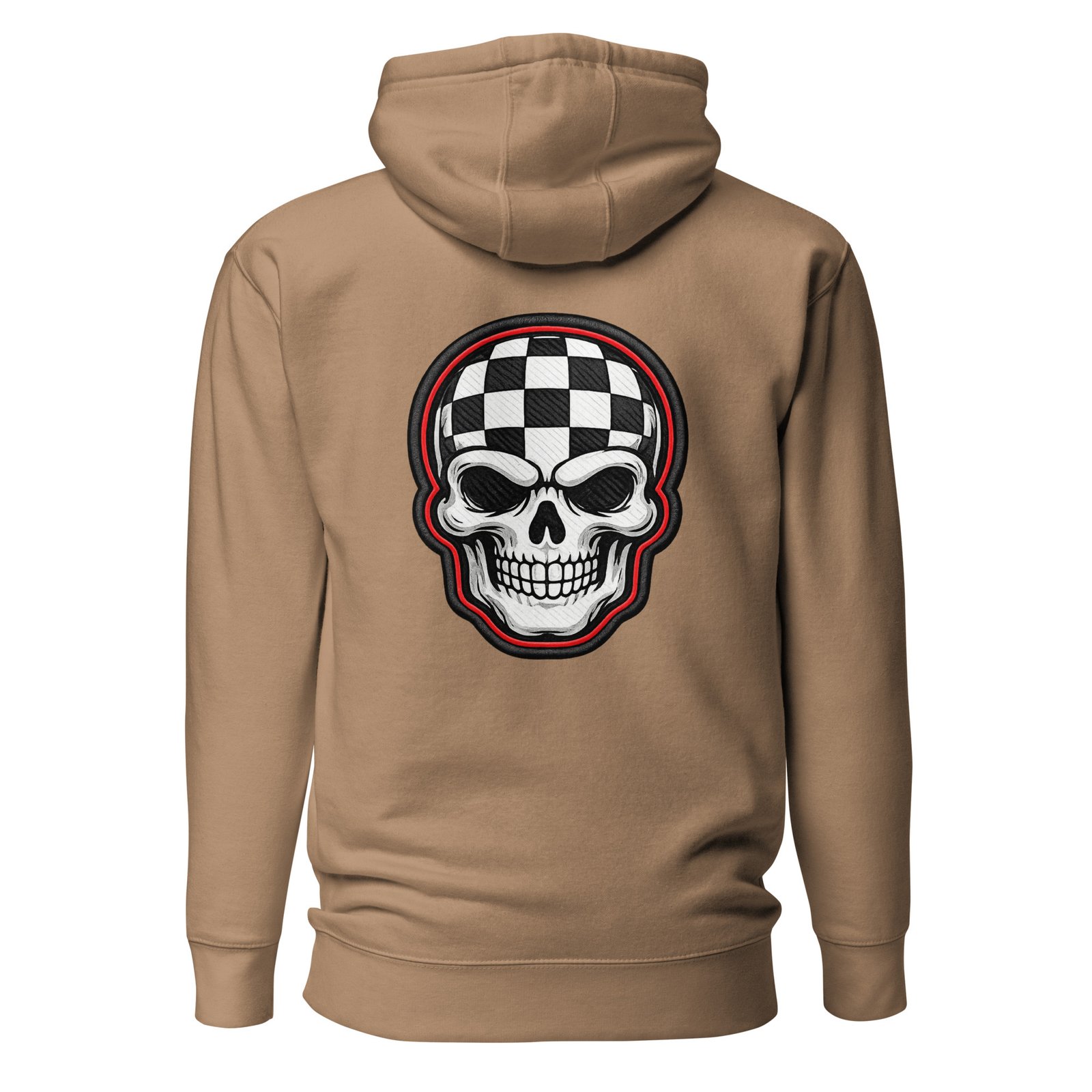 Męska bluza z kapturem Czaszka w Szachownicę – bluza męska z czaszką streetwear| Zarn.pl Męska bluza z kapturem Czaszka w Szachownicę – bluza męska z czaszką streetwear - obrazek 6