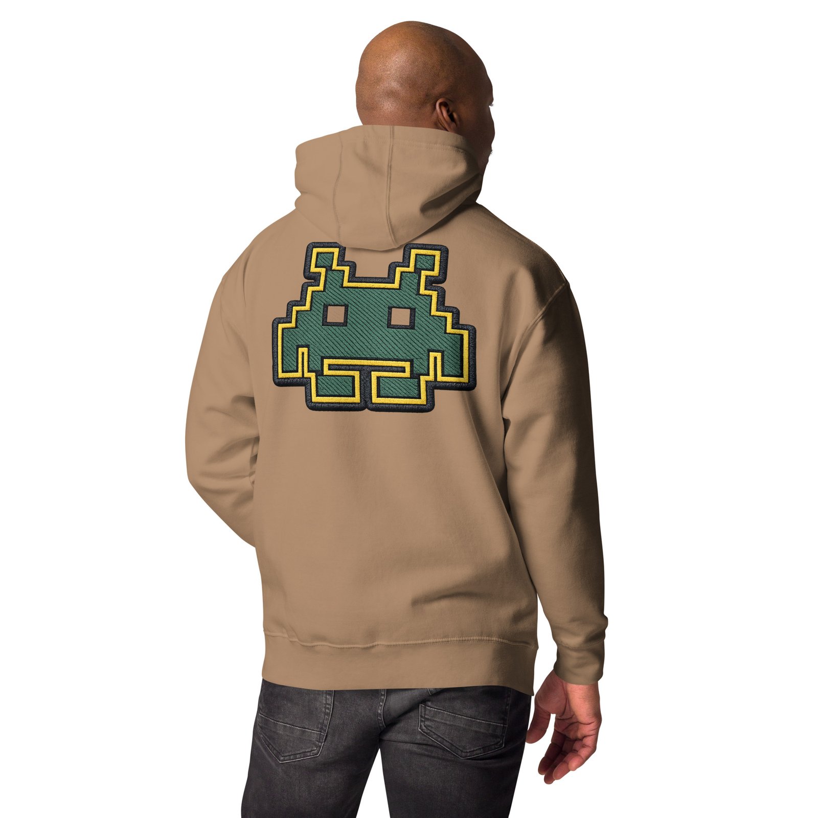 Męska Bluza z Kapturem Retro Kosmita Pixel Art – Kangurka Gamingowa| Zarn.pl Męska Bluza z Kapturem Retro Kosmita Pixel Art – Kangurka Gamingowa - obrazek 18