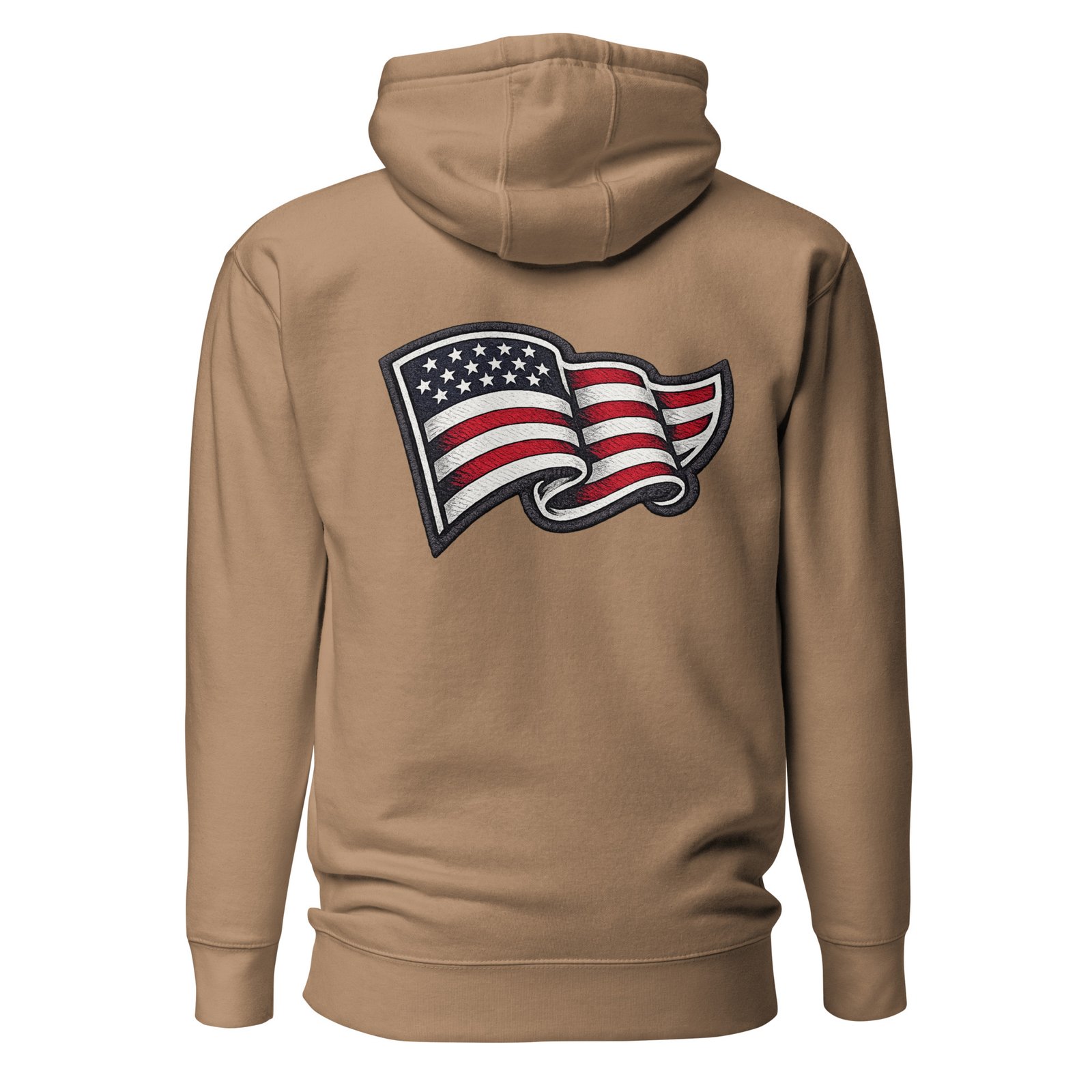 Bluza męska z kapturem „American Flag” – bluza męska z nadrukiem flagi USA| Zarn.pl Bluza męska z kapturem „American Flag” – bluza męska z nadrukiem flagi USA - obrazek 6