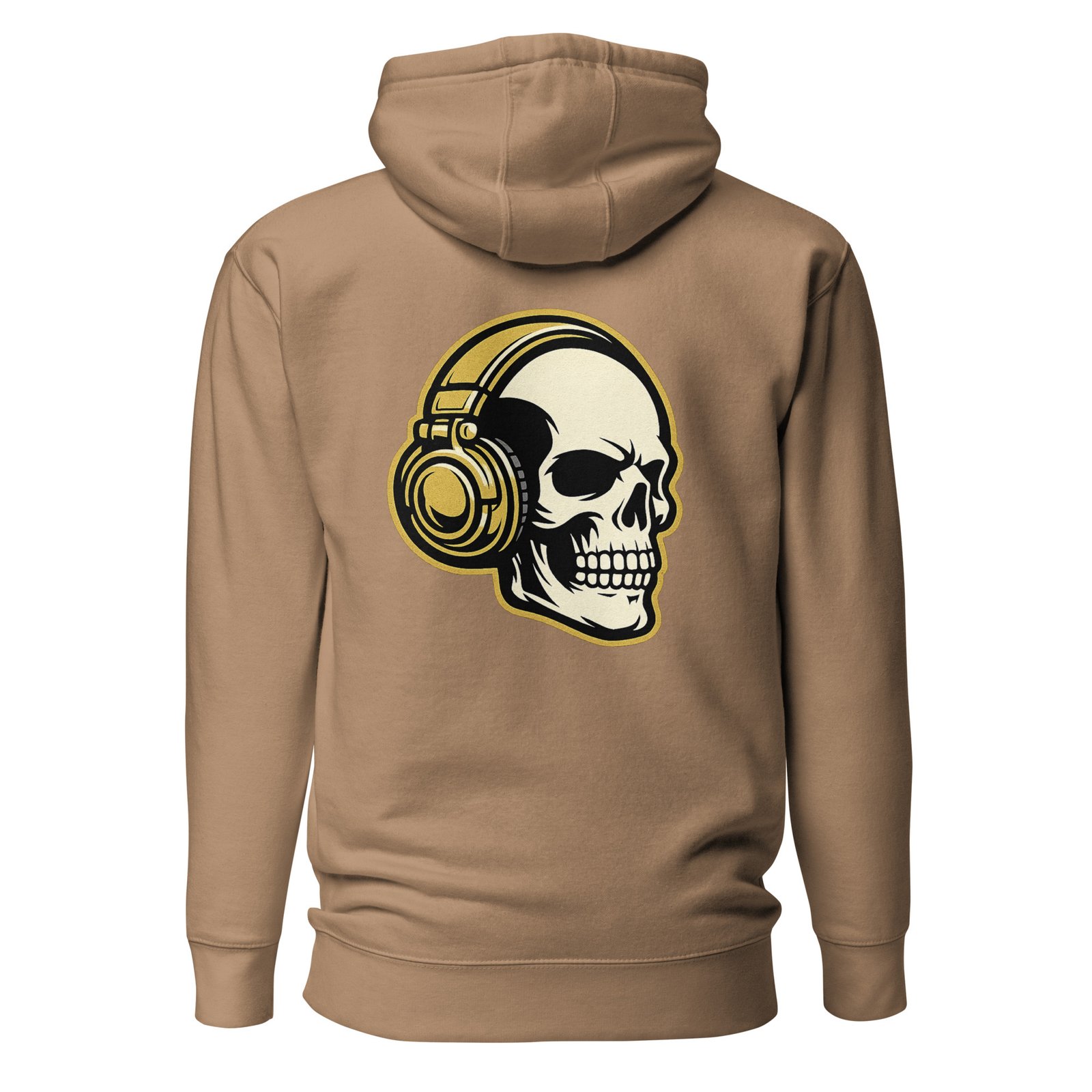 Męska bluza z kapturem kangurka „Czaszka w Słuchawkach DJ” – bluza męska dla miłośników muzyki i streetwearu| Zarn.pl Męska bluza z kapturem kangurka „Czaszka w Słuchawkach DJ” – bluza męska dla miłośników muzyki i streetwearu - obrazek 6