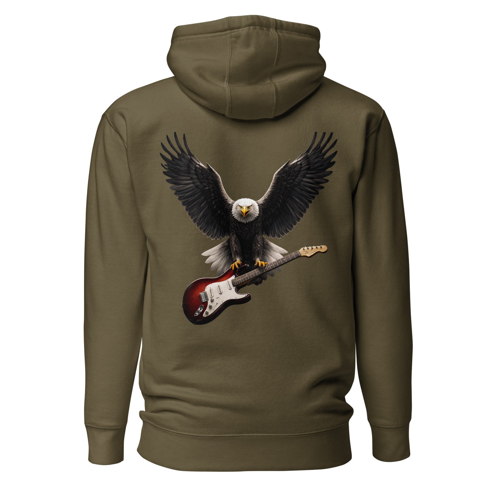 Męska bluza z kapturem „Orzeł z Gitarą” – bluza męska z orłem i gitarą elektryczną| Zarn.pl Męska bluza z kapturem „Orzeł z Gitarą” – bluza męska z orłem i gitarą elektryczną - obrazek 5