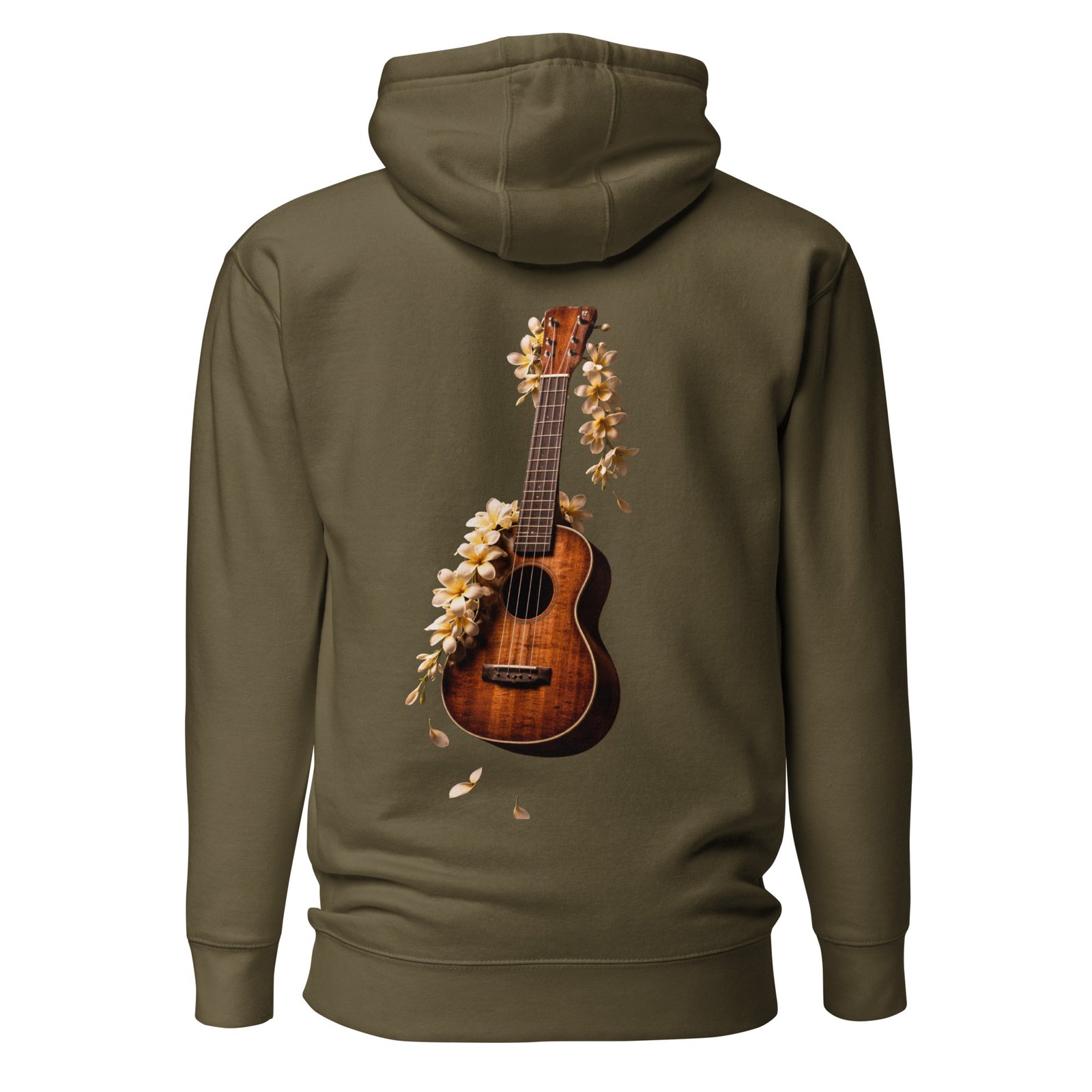 Męska Bluza z Kapturem Ukulele z Kwiatami| Zarn.pl Męska Bluza z Kapturem Ukulele z Kwiatami - obrazek 5