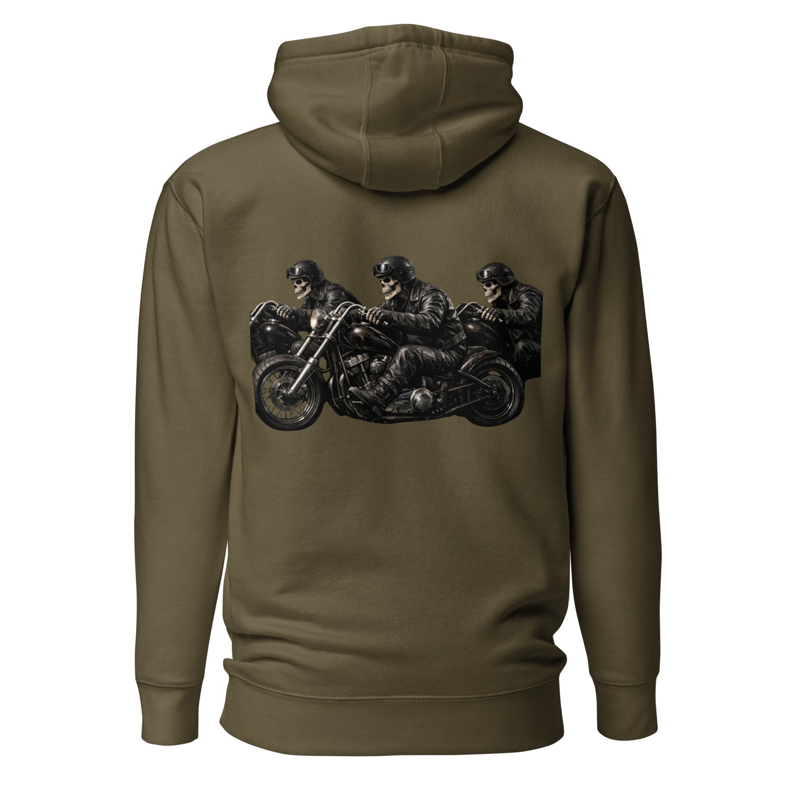 Męska bluza z kapturem „Motocyklowe Czaszki” – męska bluza z kapturem biker czaszki na motocyklu| Zarn.pl Męska bluza z kapturem „Motocyklowe Czaszki” – męska bluza z kapturem biker czaszki na motocyklu - obrazek 5