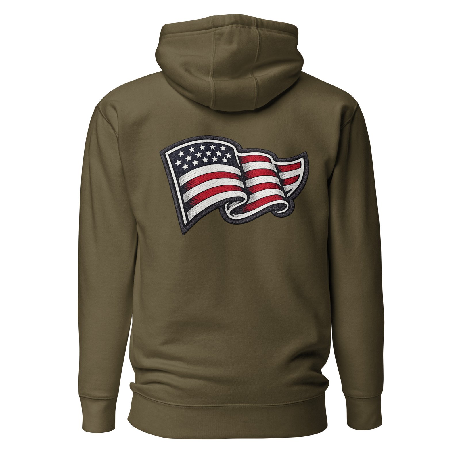 Bluza męska z kapturem „American Flag” – bluza męska z nadrukiem flagi USA| Zarn.pl Bluza męska z kapturem „American Flag” – bluza męska z nadrukiem flagi USA - obrazek 5