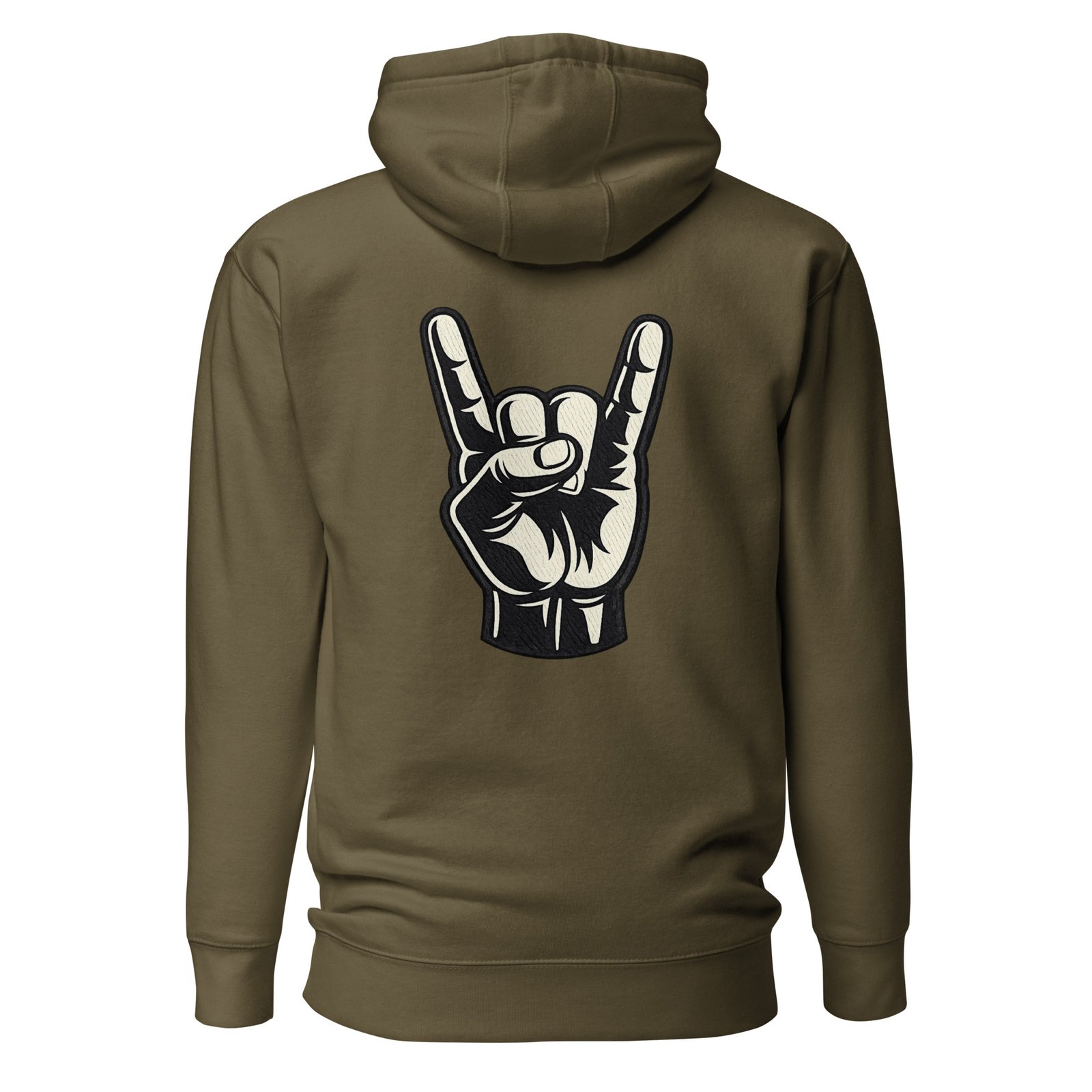 Męska bluza z kapturem kangurka „Rock Hand” – bluza męska z gestem rockowym| Zarn.pl Męska bluza z kapturem kangurka „Rock Hand” – bluza męska z gestem rockowym - obrazek 5