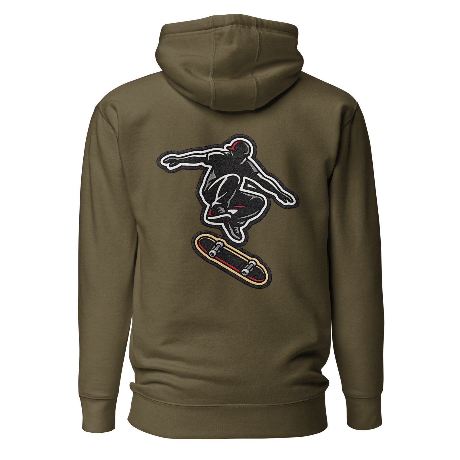 Męska Bluza z Kapturem Kangurka „Skater Air Trick”| Zarn.pl Męska Bluza z Kapturem Kangurka „Skater Air Trick” - obrazek 5