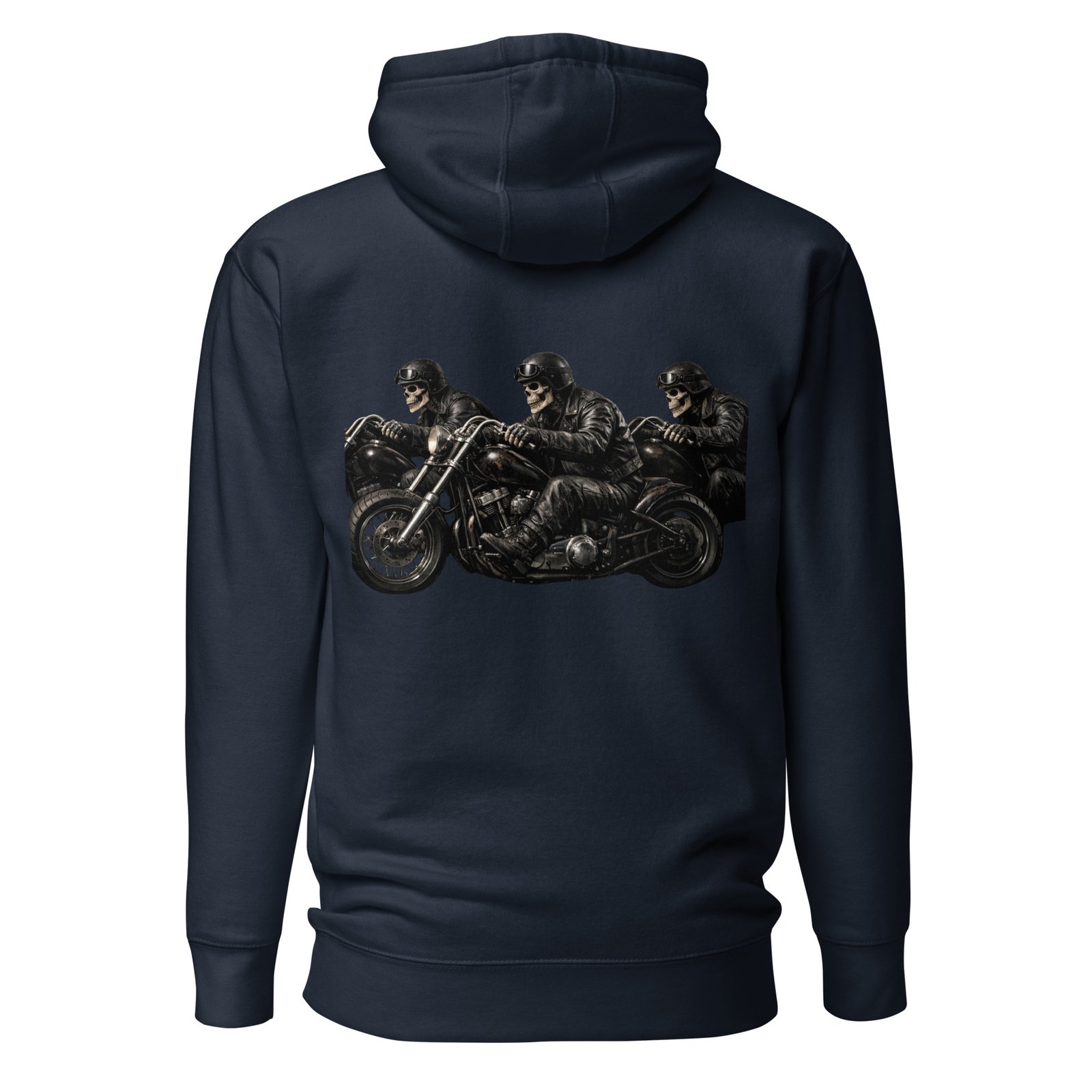 Męska bluza z kapturem „Motocyklowe Czaszki” – męska bluza z kapturem biker czaszki na motocyklu| Zarn.pl Męska bluza z kapturem „Motocyklowe Czaszki” – męska bluza z kapturem biker czaszki na motocyklu - obrazek 3
