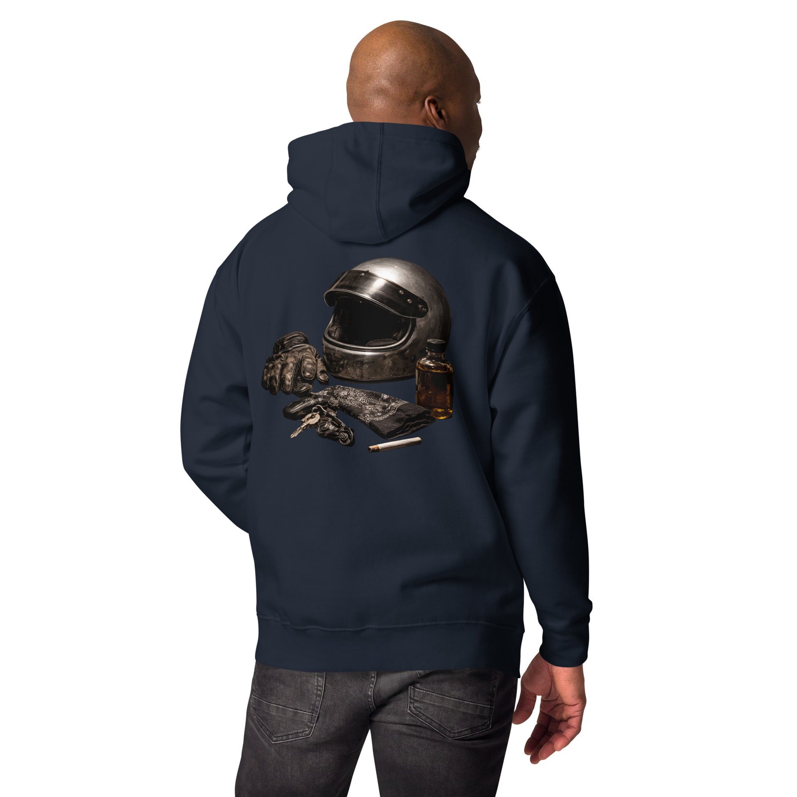 Męska Bluza z Kapturem Motocyklowy Klimat Vintage| Zarn.pl Męska Bluza z Kapturem Motocyklowy Klimat Vintage - obrazek 15