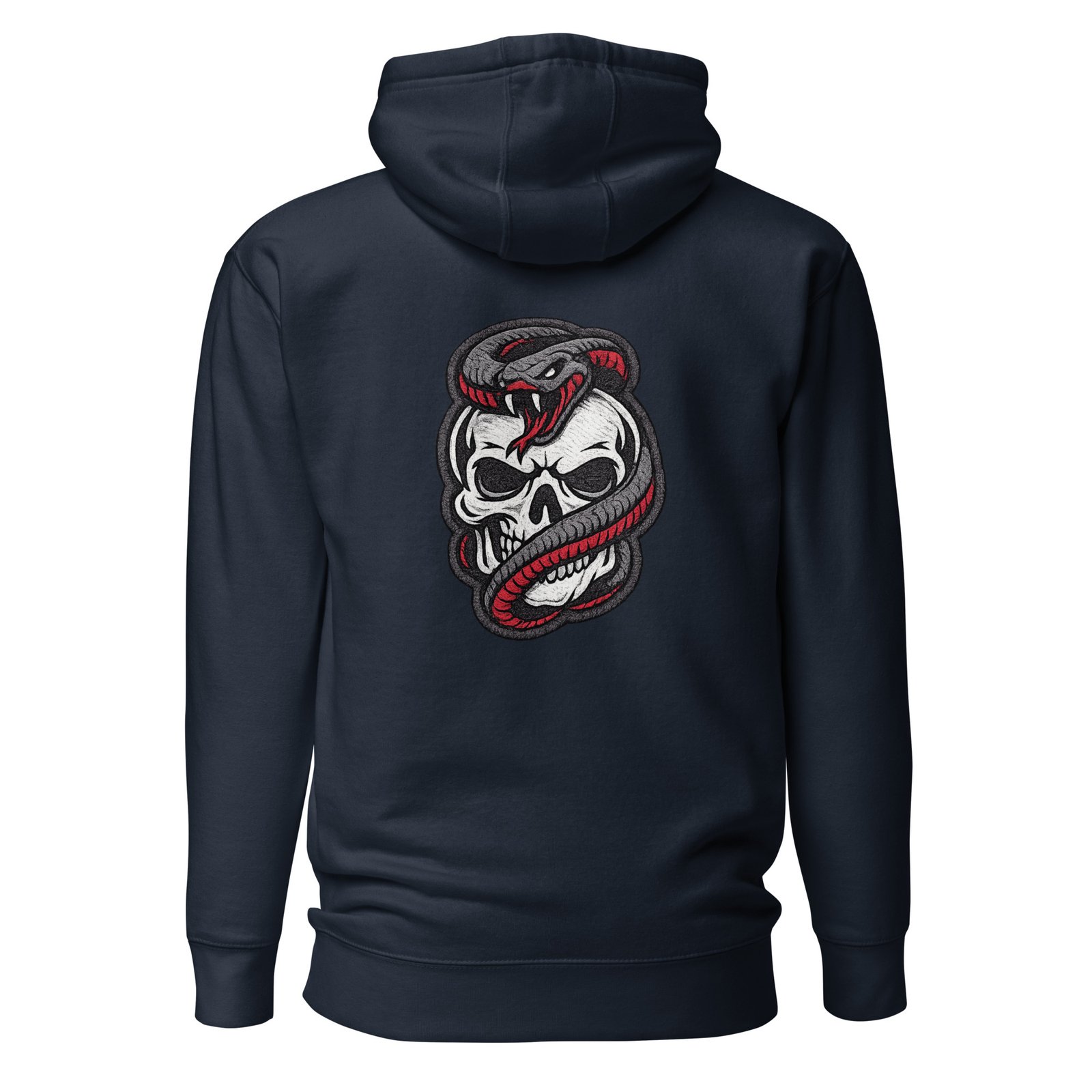 Bluza męska z kapturem „Skull Snake” – bluza męska z nadrukiem czaszki oplecionej wężem| Zarn.pl Bluza męska z kapturem „Skull Snake” – bluza męska z nadrukiem czaszki oplecionej wężem - obrazek 3
