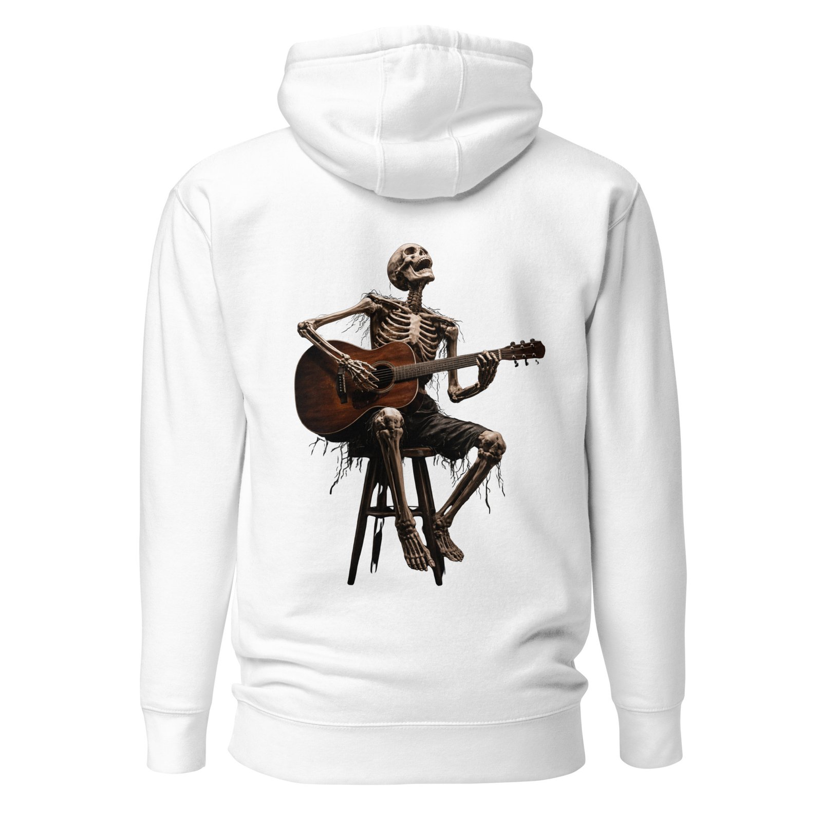 Męska Bluza z Kapturem Szkielet z Gitarą Akustyczną| Zarn.pl Męska Bluza z Kapturem Szkielet z Gitarą Akustyczną - obrazek 7