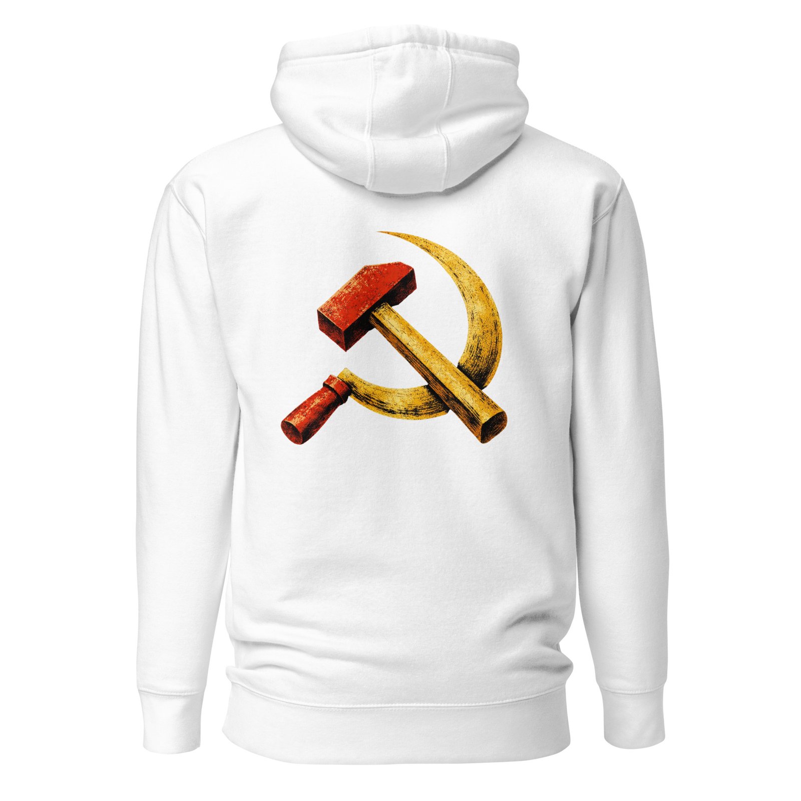 Męska bluza z kapturem kangurka „Symbol PRL” – bluza męska w klimacie PRL z sierpem i młotem| Zarn.pl Męska bluza z kapturem kangurka „Symbol PRL” – bluza męska w klimacie PRL z sierpem i młotem - obrazek 7