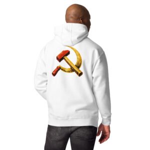 bluza męska w klimacie PRL z sierpem i młotem