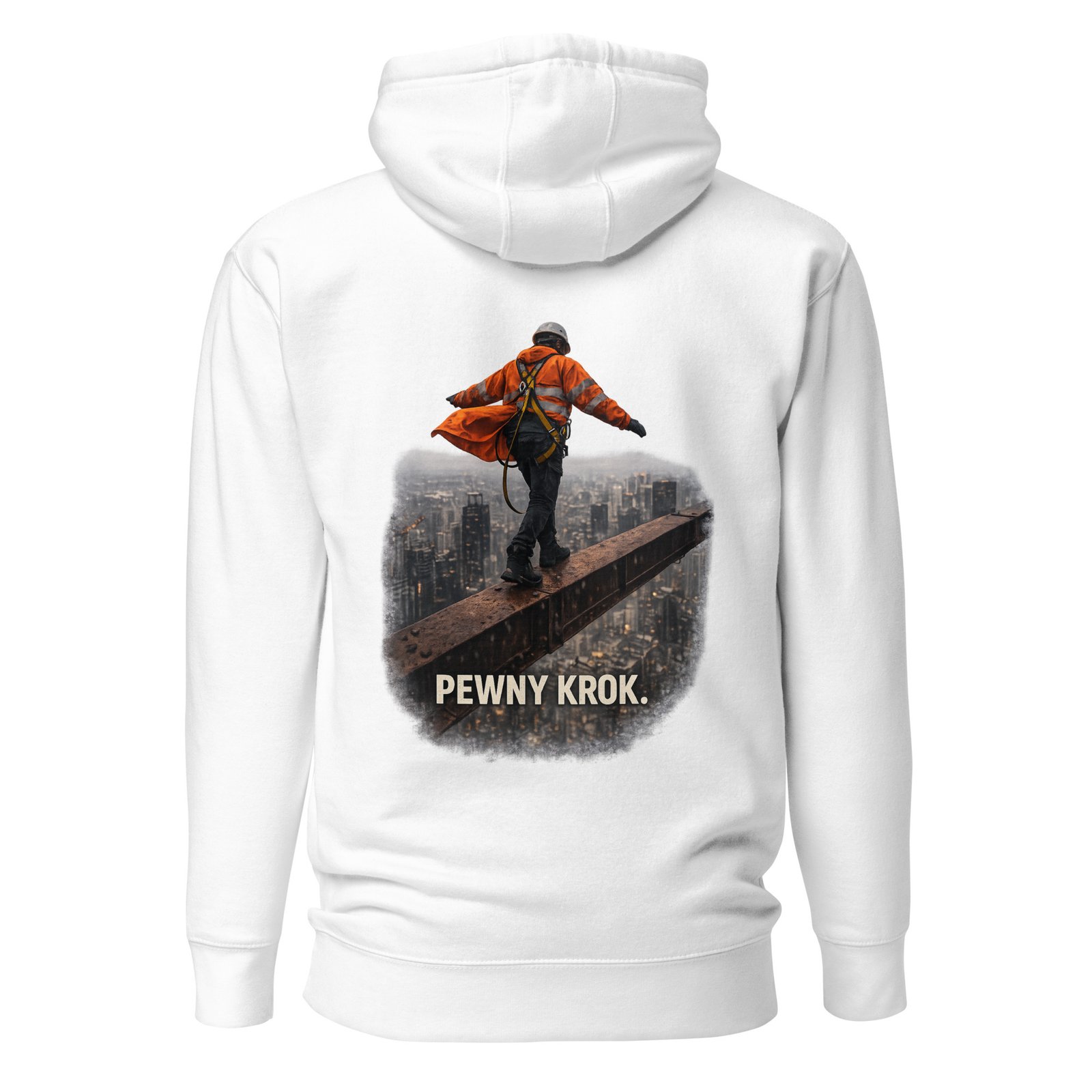 Męska bluza z kapturem „Pewny Krok” – bluza kangurka motywacyjna z nadrukiem odwagi i pewności siebie| Zarn.pl Męska bluza z kapturem „Pewny Krok” – bluza kangurka motywacyjna z nadrukiem odwagi i pewności siebie - obrazek 7