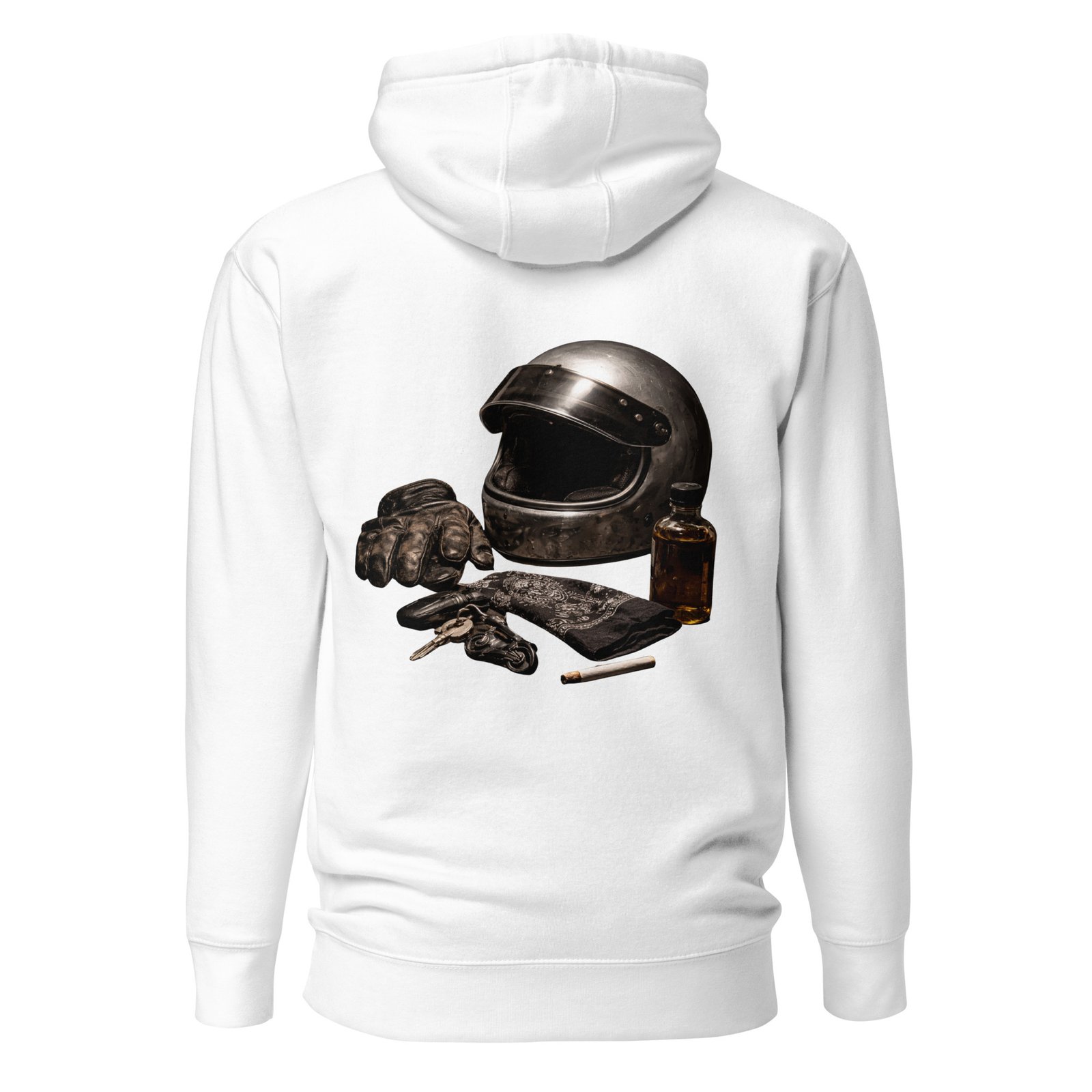 Męska Bluza z Kapturem Motocyklowy Klimat Vintage| Zarn.pl Męska Bluza z Kapturem Motocyklowy Klimat Vintage - obrazek 7