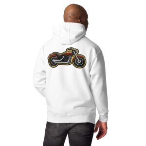 bluza motocyklowa męska z motocyklem cruiser