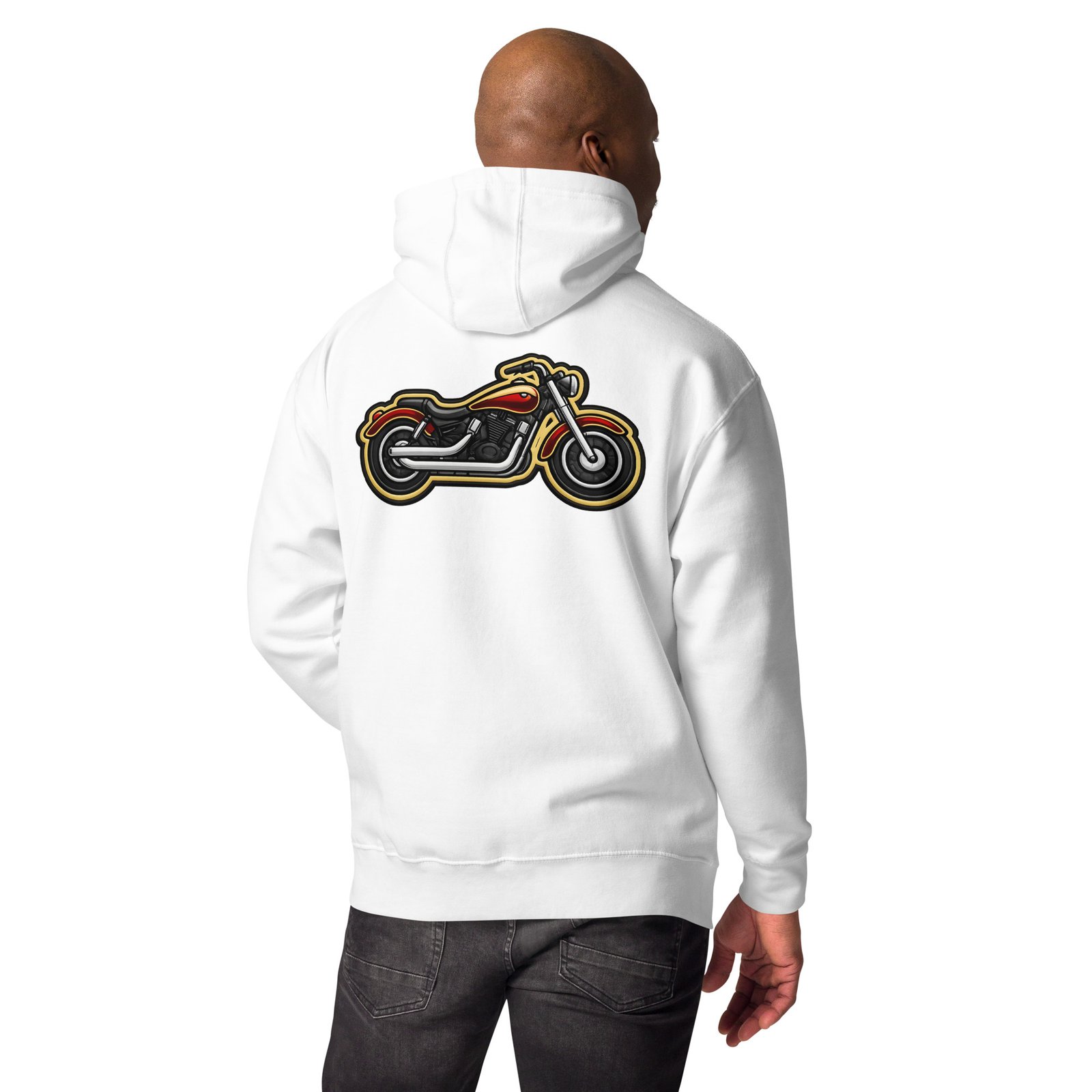 Męska bluza z kapturem Motocykl Cruiser – bluza motocyklowa męska z motocyklem cruiser| Zarn.pl bluza motocyklowa męska z motocyklem cruiser