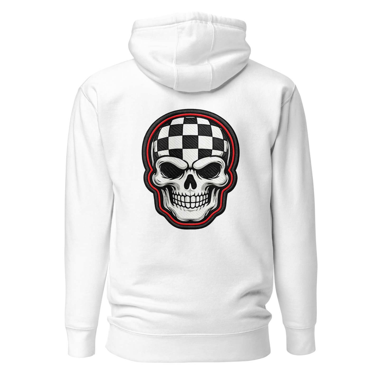 Męska bluza z kapturem Czaszka w Szachownicę – bluza męska z czaszką streetwear| Zarn.pl Męska bluza z kapturem Czaszka w Szachownicę – bluza męska z czaszką streetwear - obrazek 7