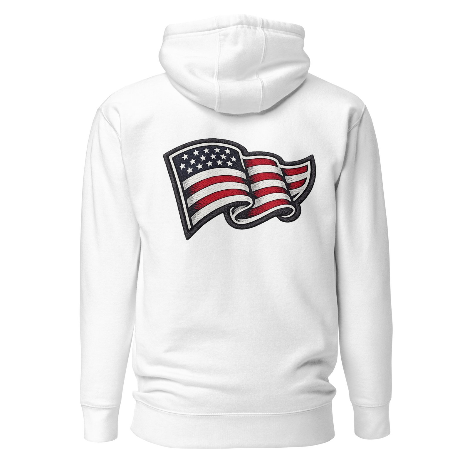 Bluza męska z kapturem „American Flag” – bluza męska z nadrukiem flagi USA| Zarn.pl Bluza męska z kapturem „American Flag” – bluza męska z nadrukiem flagi USA - obrazek 7