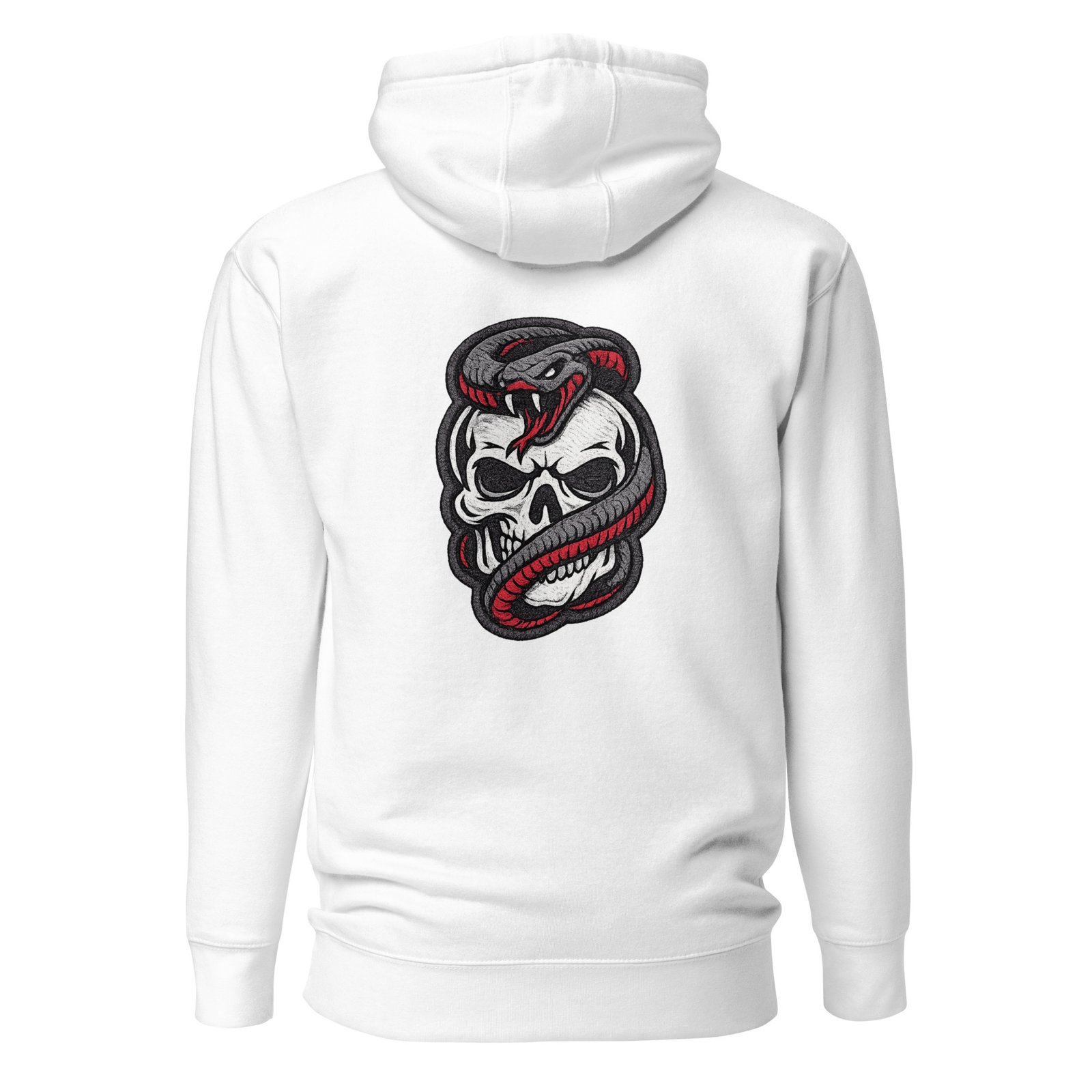 Bluza męska z kapturem „Skull Snake” – bluza męska z nadrukiem czaszki oplecionej wężem| Zarn.pl Bluza męska z kapturem „Skull Snake” – bluza męska z nadrukiem czaszki oplecionej wężem - obrazek 7
