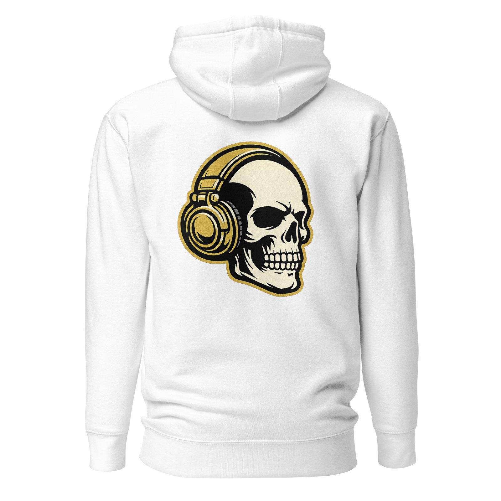 Męska bluza z kapturem kangurka „Czaszka w Słuchawkach DJ” – bluza męska dla miłośników muzyki i streetwearu| Zarn.pl Męska bluza z kapturem kangurka „Czaszka w Słuchawkach DJ” – bluza męska dla miłośników muzyki i streetwearu - obrazek 7