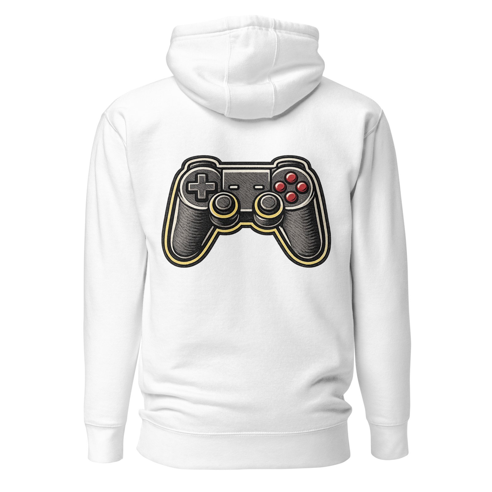 Męska Bluza z Kapturem Kangurka „Pad Gamingowy Retro”| Zarn.pl Męska Bluza z Kapturem Kangurka „Pad Gamingowy Retro” - obrazek 7